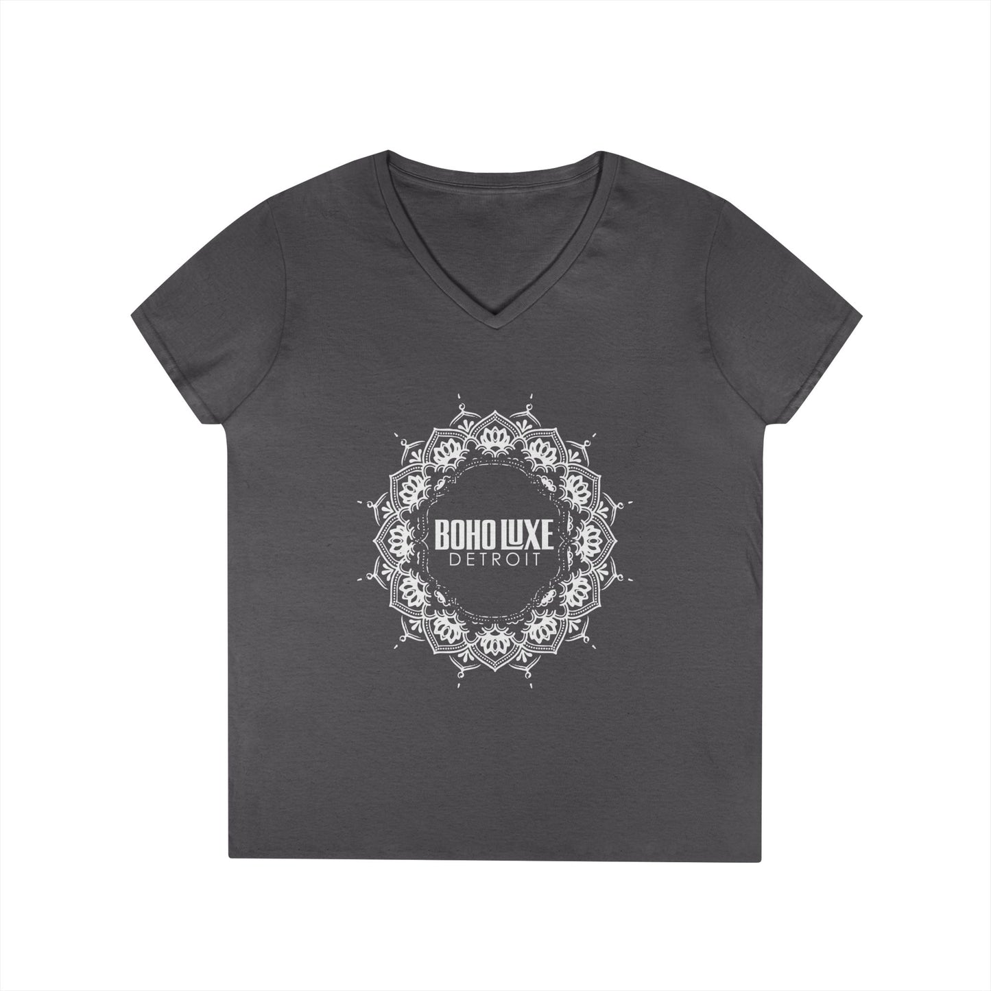 Boho Luxe Detroit Ladies' V-Neck T-Shirt - Stylish and Comfortable Fashion Top