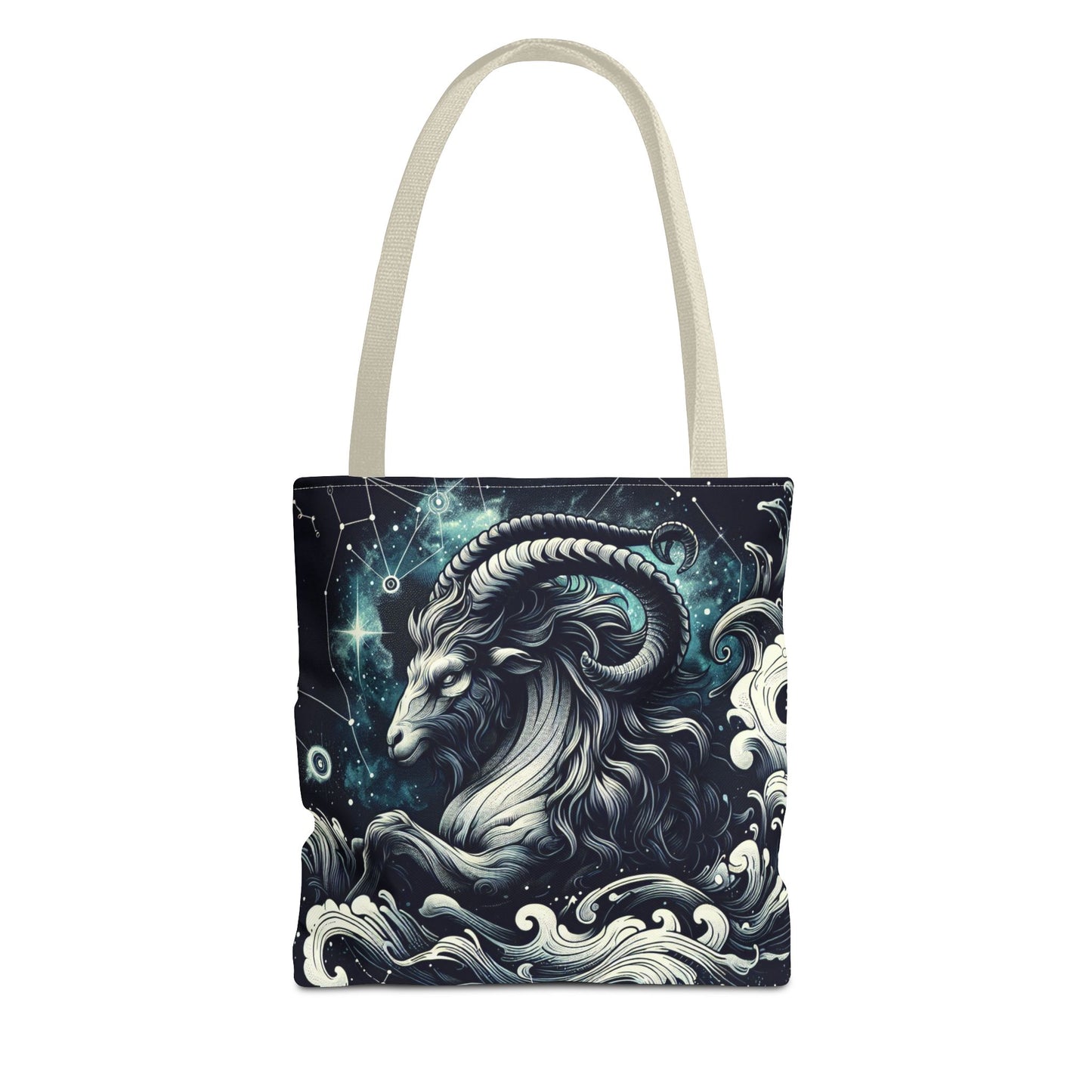 Astrology Capricorn Tote Bag - Celestial Goat Design