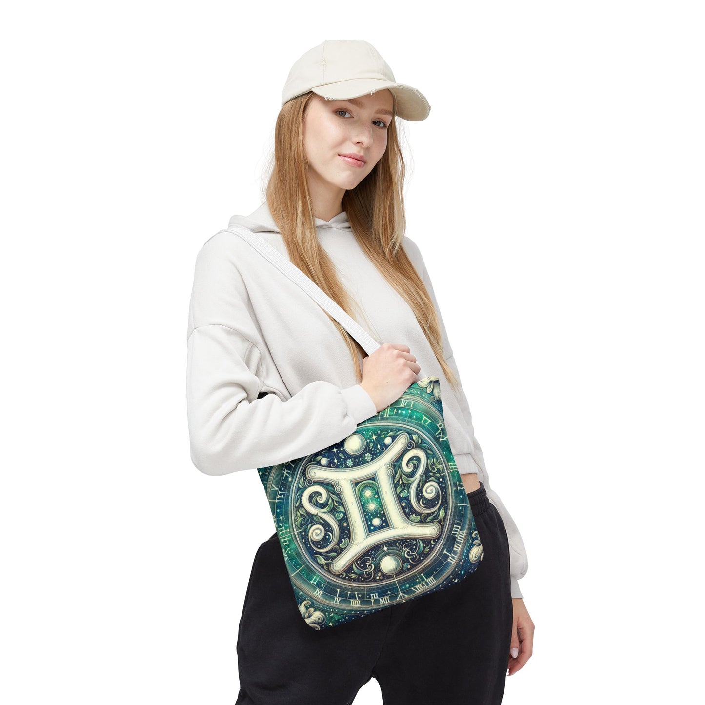 Gemini Zodiac Tote Bag – Cosmic Astrology Design for Unique Style