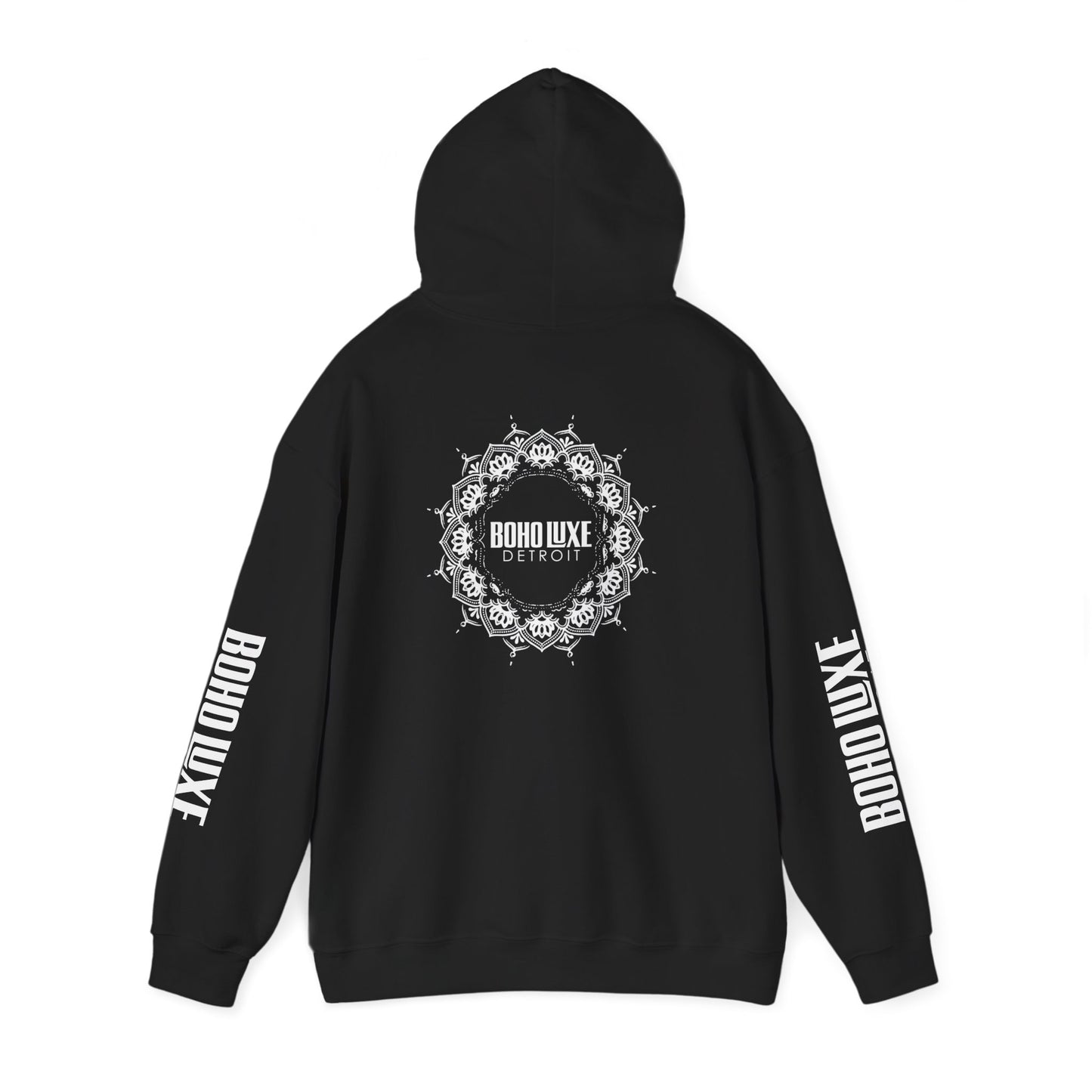 Boho Luxe Detroit Hoodie, Unisex Sweatshirt for Cozy Vibes, Trendy Streetwear Gift, Perfect for Casual Outings & Holidays