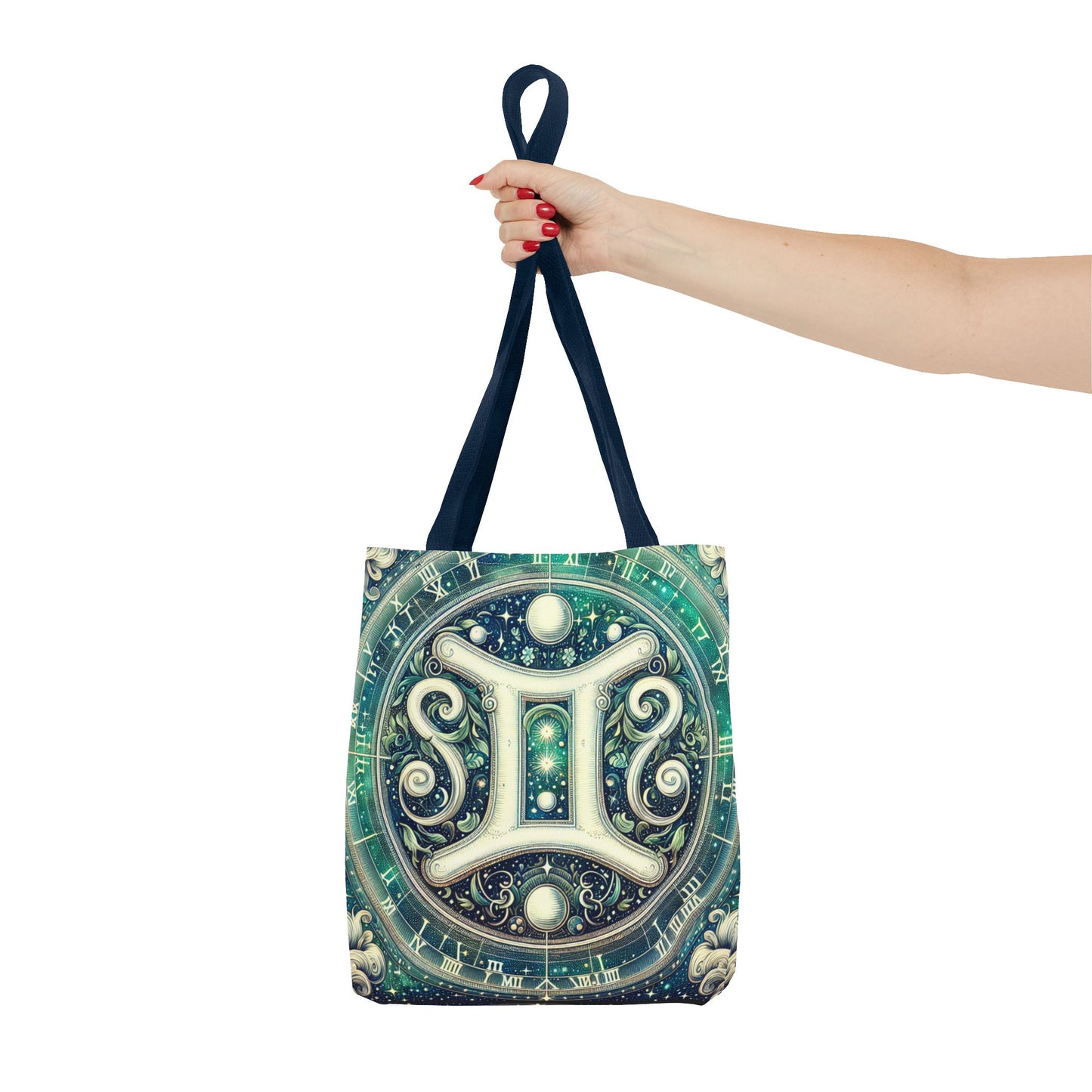 Gemini Zodiac Tote Bag – Cosmic Astrology Design for Unique Style