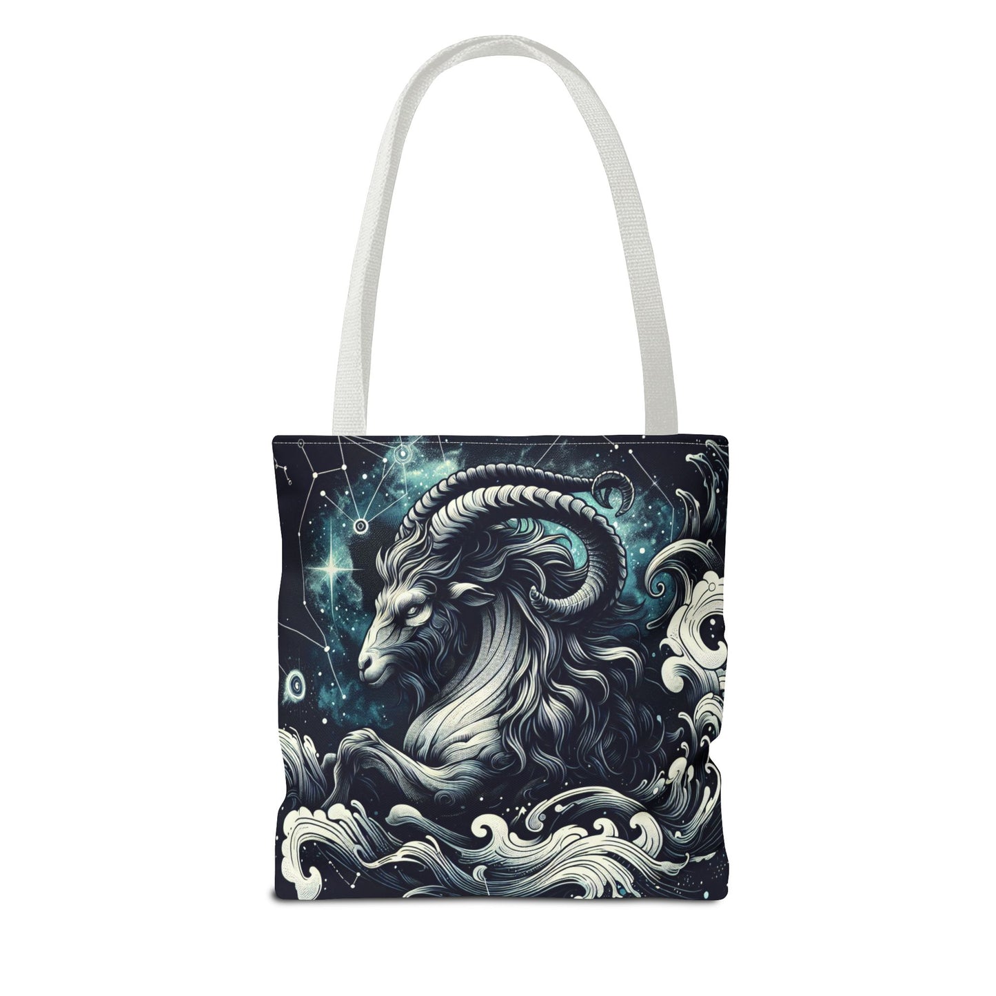 Astrology Capricorn Tote Bag - Celestial Goat Design
