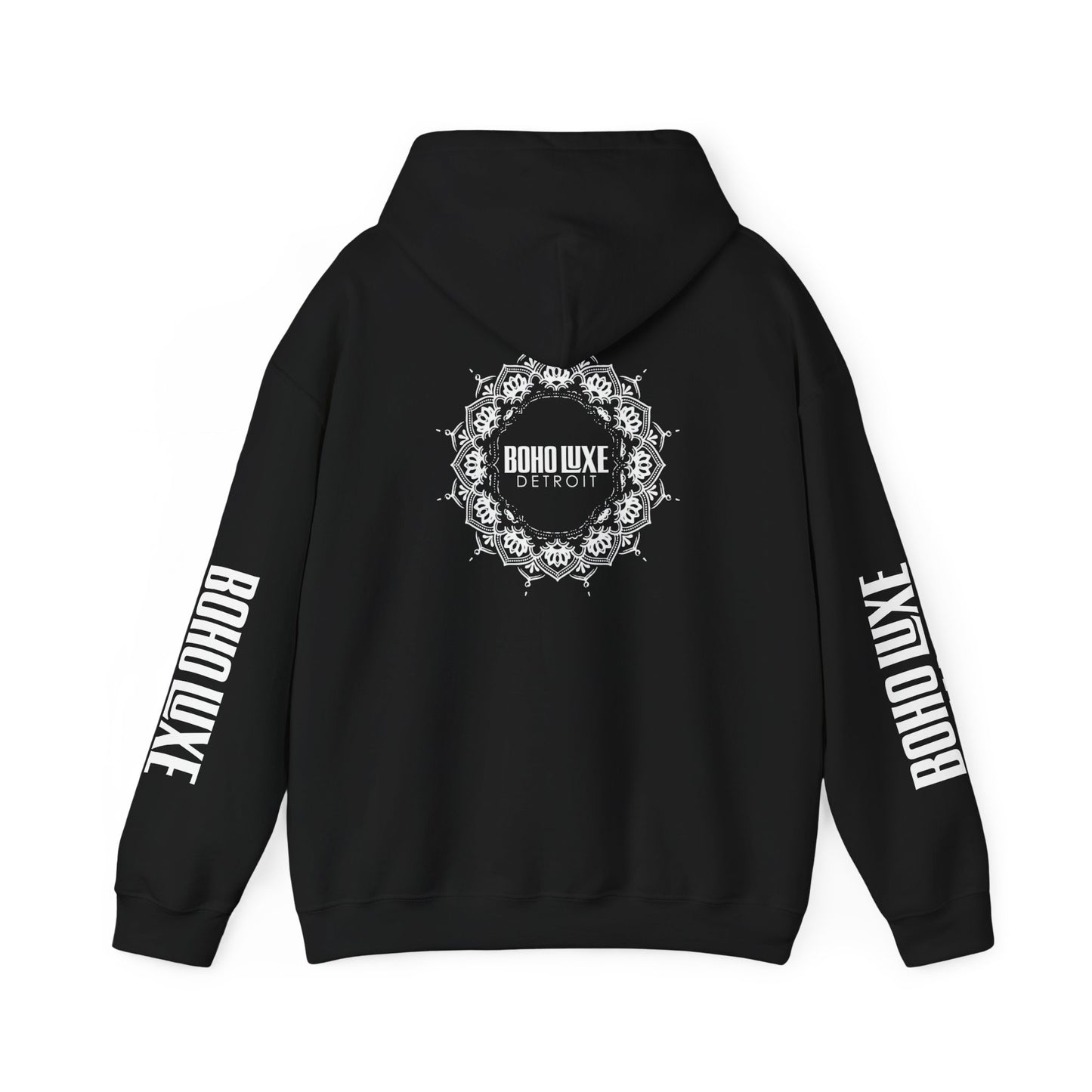 Boho Luxe Detroit Hoodie, Unisex Sweatshirt for Cozy Vibes, Trendy Streetwear Gift, Perfect for Casual Outings & Holidays