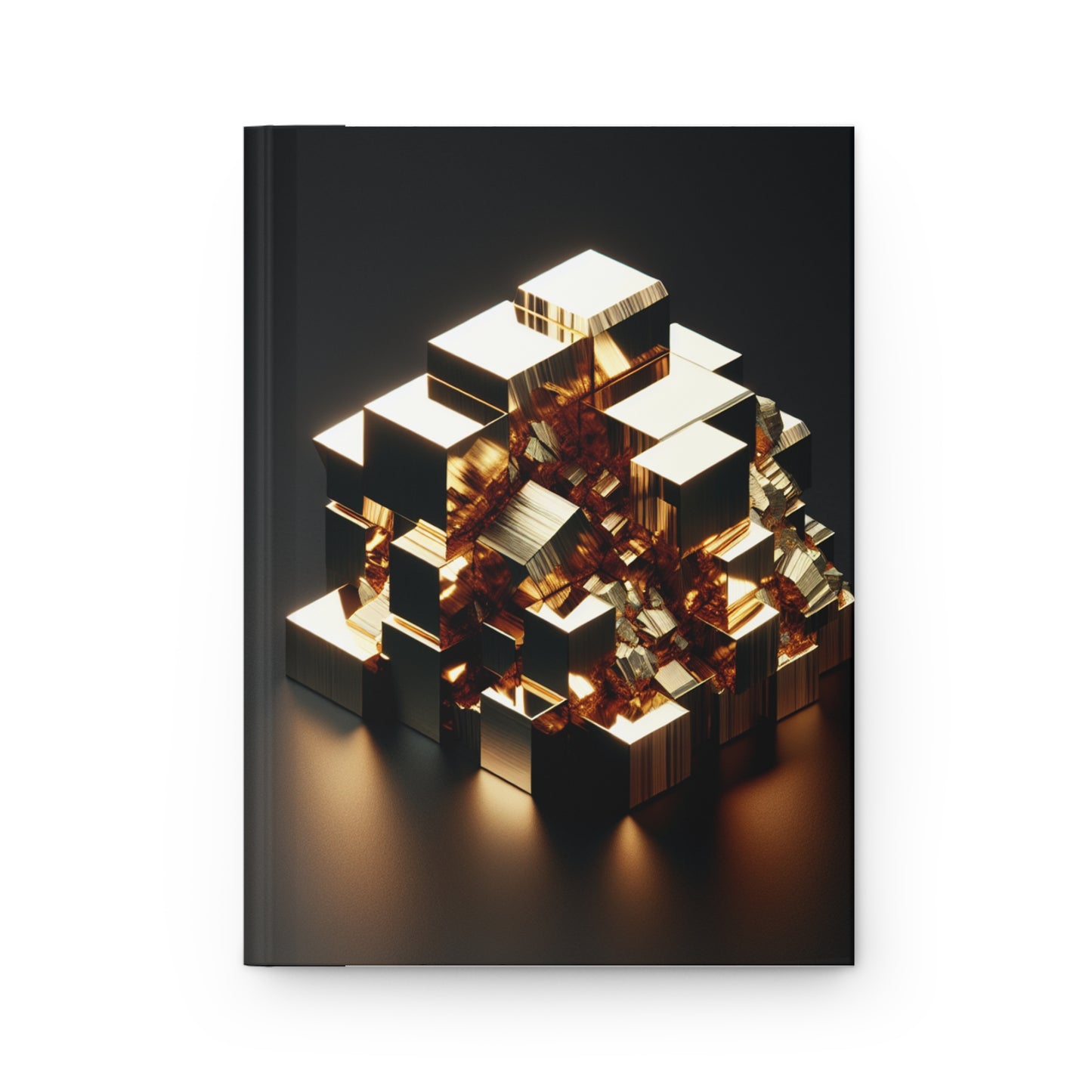 Elegant Golden Geometric Hardcover Journal - Perfect for Creative Minds & Gift Giving