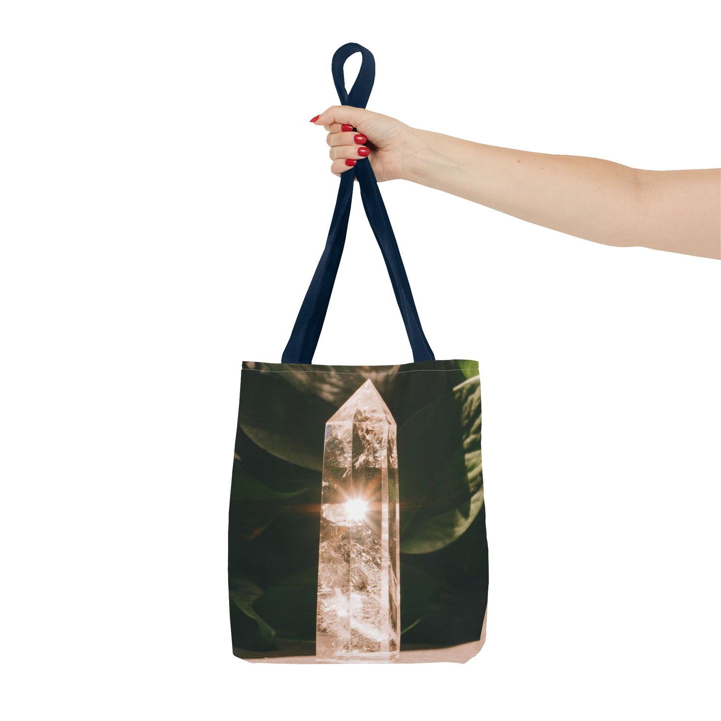 Crystal-Inspired Eco-Friendly Tote Bag for Nature Lovers