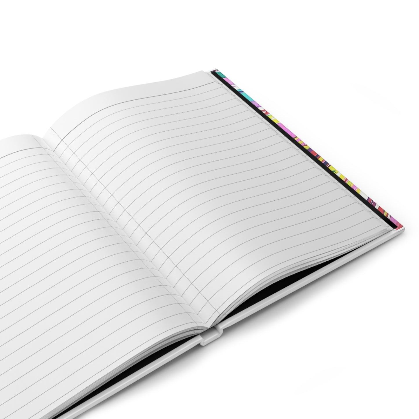 Vibrant Abstract Hardcover Journal - Colorful Design for Creative Minds