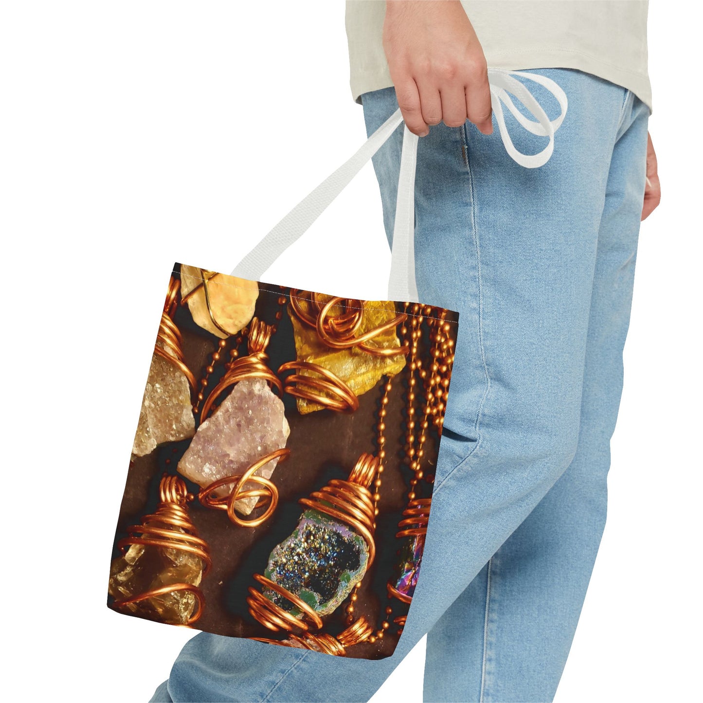 Bohemian Gemstone Tote Bag – Ideal for Eco-Friendly Fashion Lovers