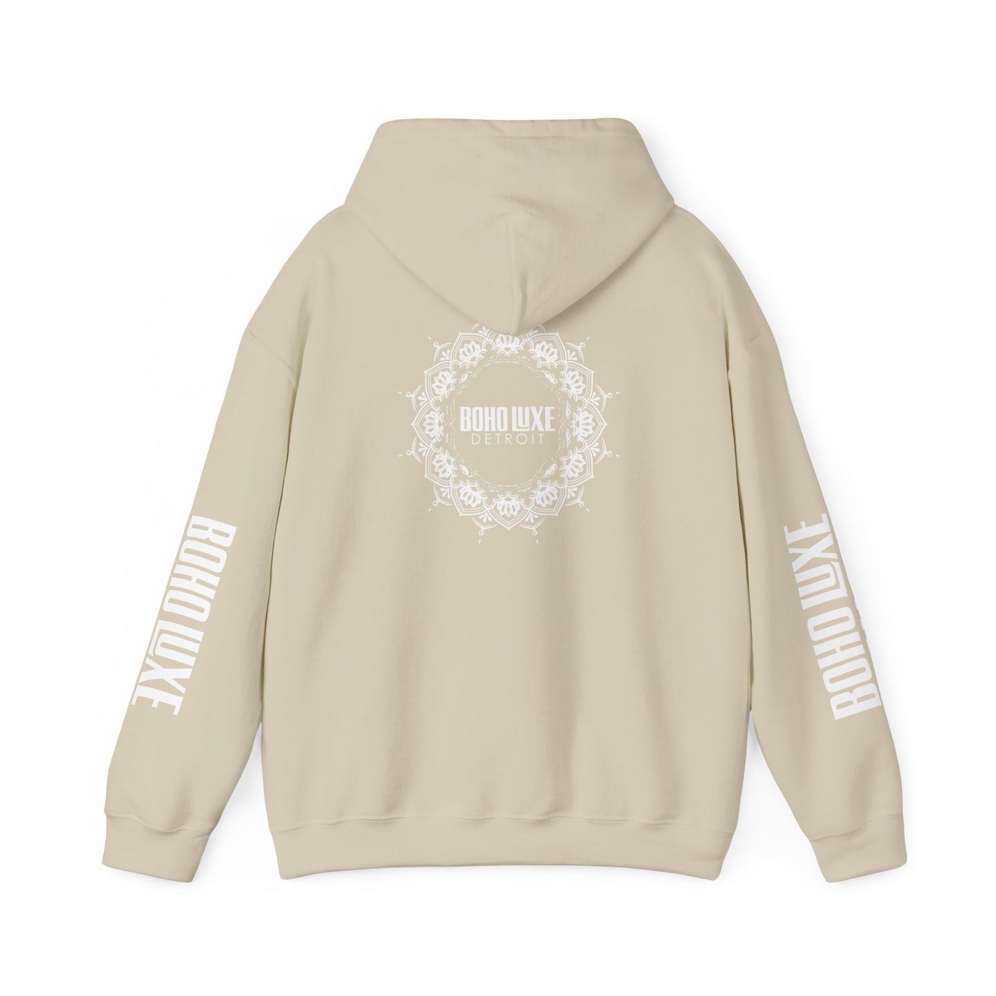 Boho Luxe Detroit Hoodie, Unisex Sweatshirt for Cozy Vibes, Trendy Streetwear Gift, Perfect for Casual Outings & Holidays