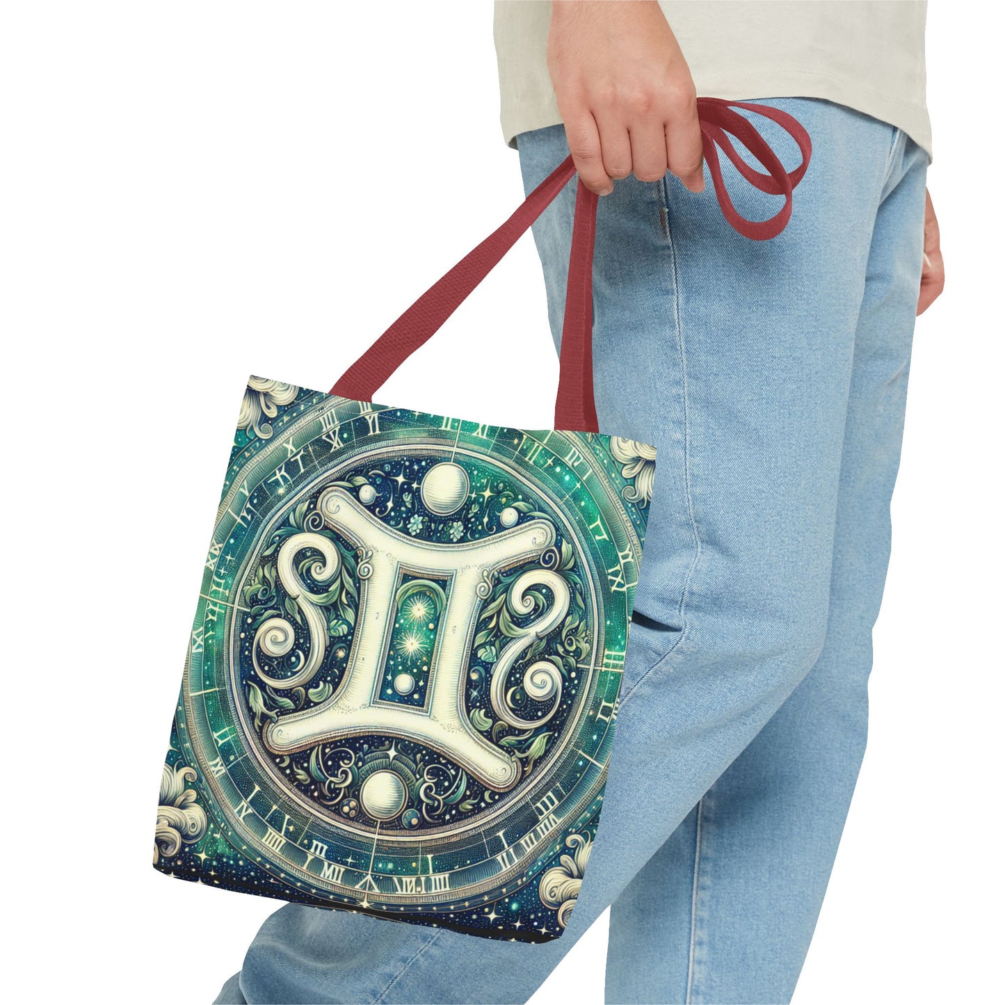 Gemini Zodiac Tote Bag – Cosmic Astrology Design for Unique Style