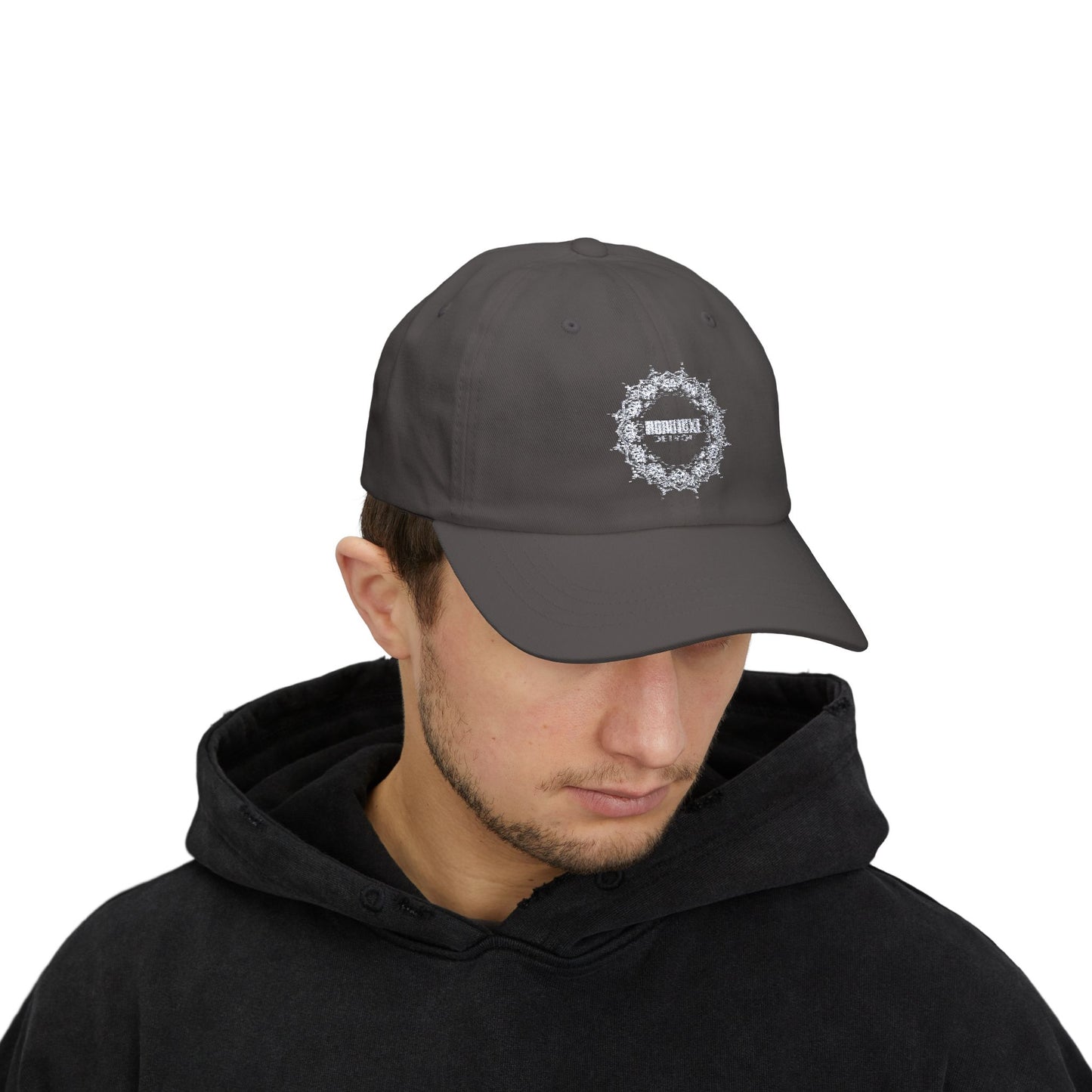 Classic Dad Cap with Intricate Floral Pattern - Stylish Everyday Accessory