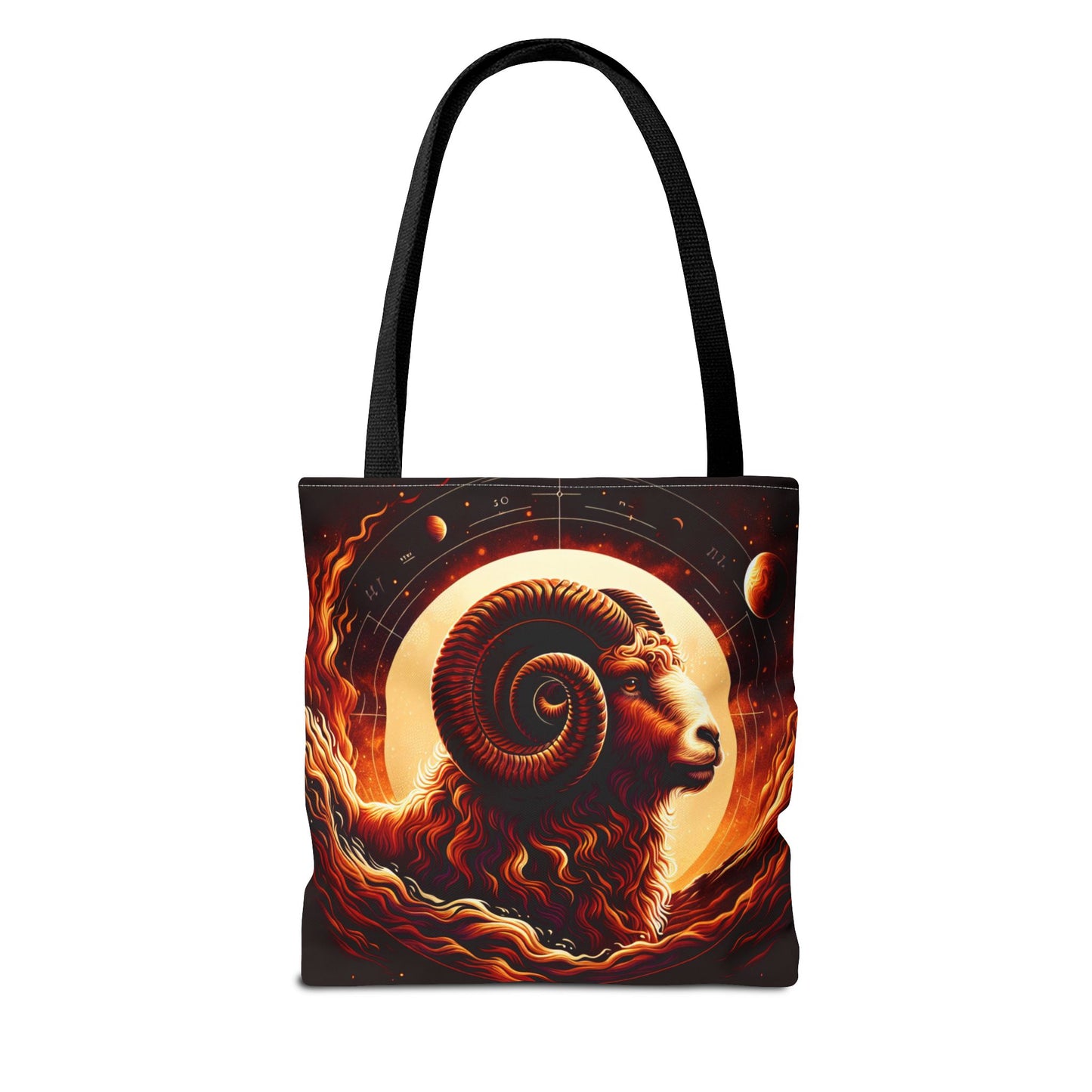 Cosmic Aries Tote Bag - Zodiac Astrology Design for Everyday Use