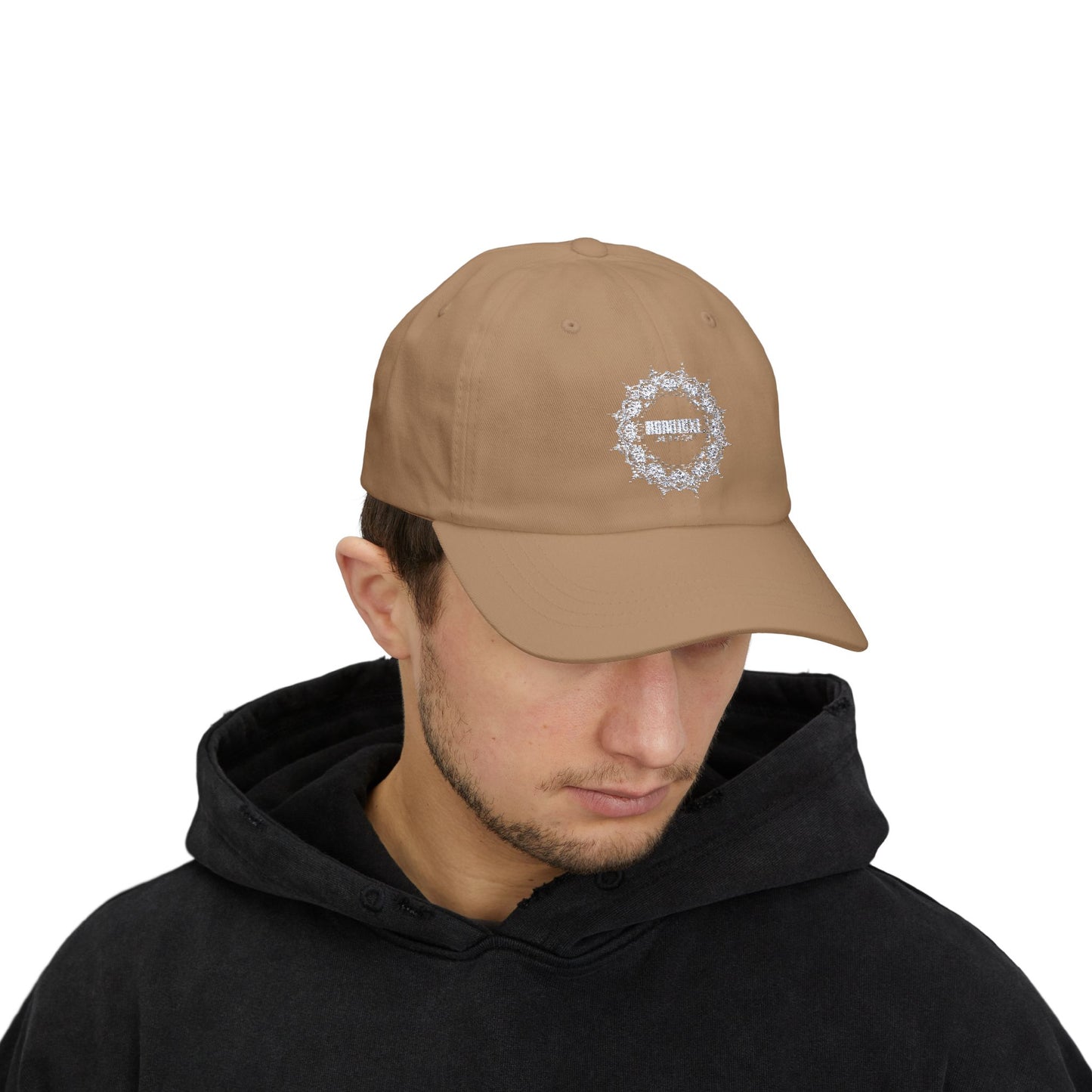 Classic Dad Cap with Intricate Floral Pattern - Stylish Everyday Accessory