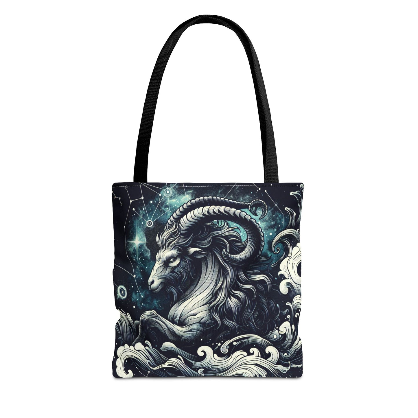 Astrology Capricorn Tote Bag - Celestial Goat Design