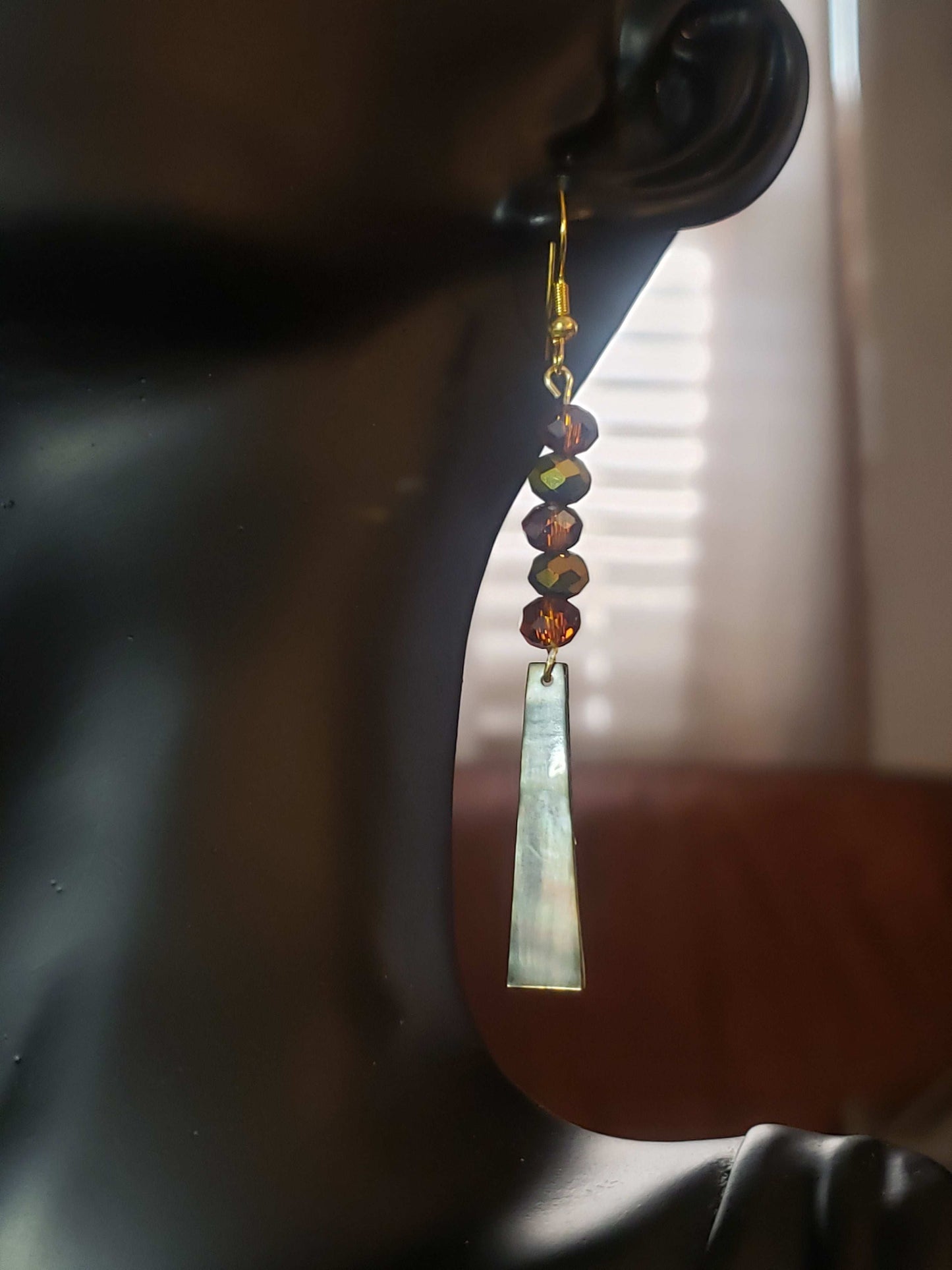 Glass Bead Earrings #0016