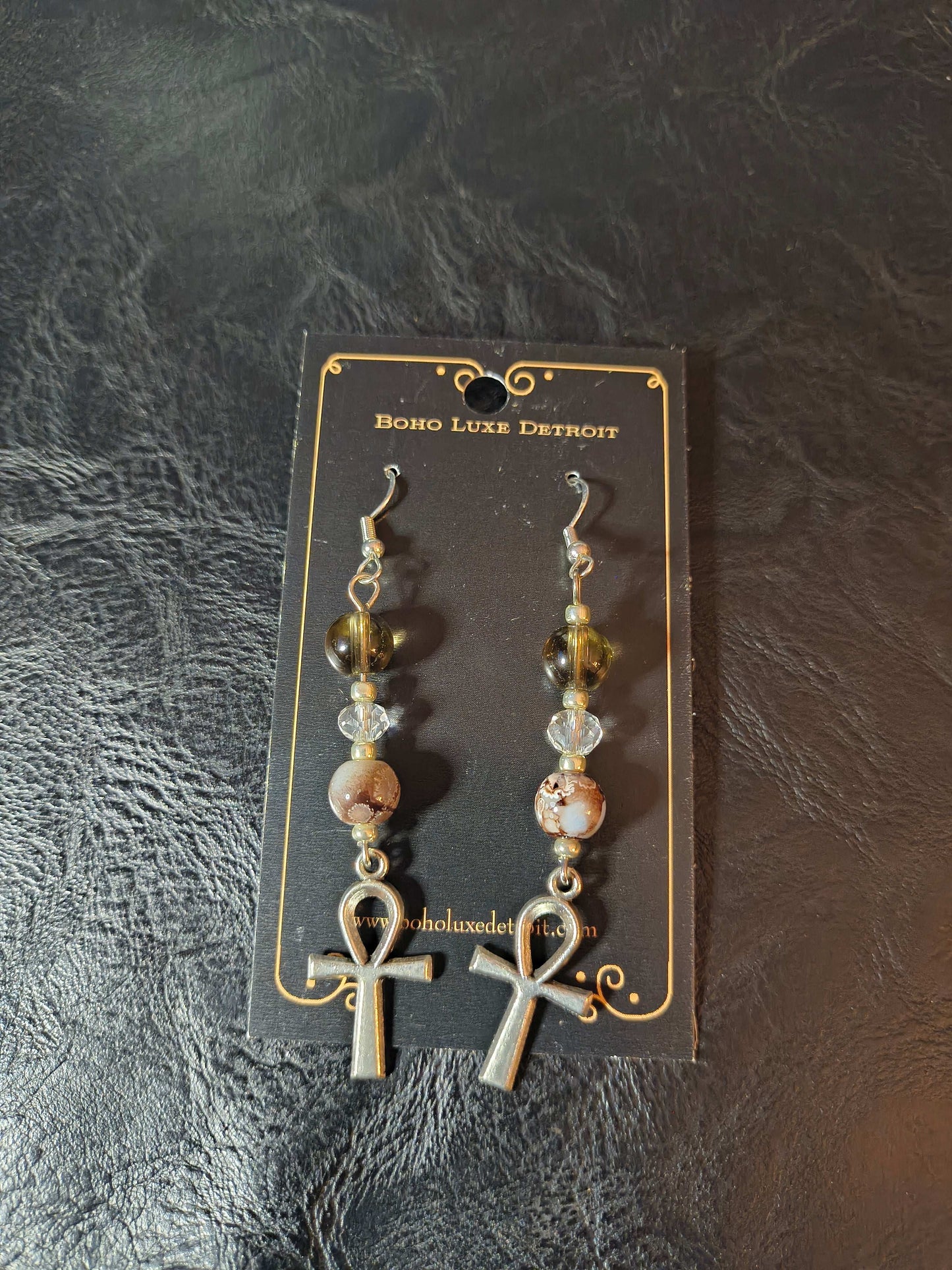 Glass Bead Earrings #0060A