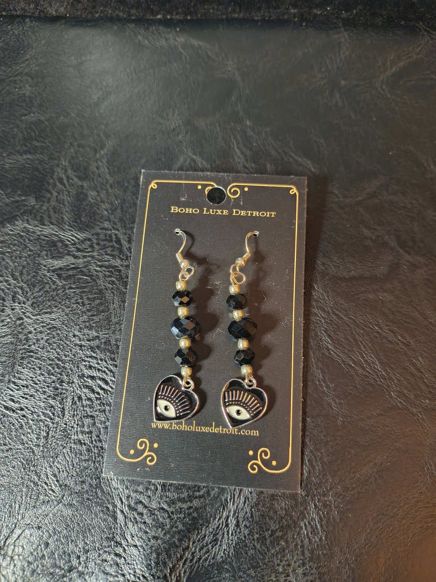 Glass Bead Earrings #0061A