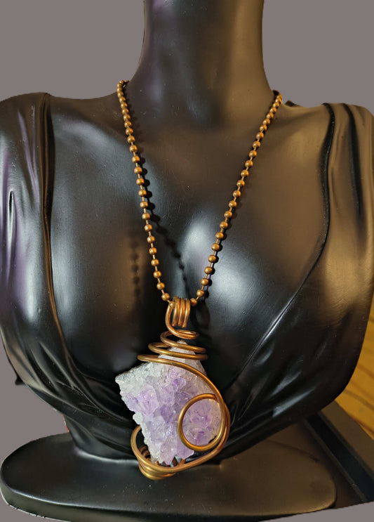 Amethyst Cluster Necklace