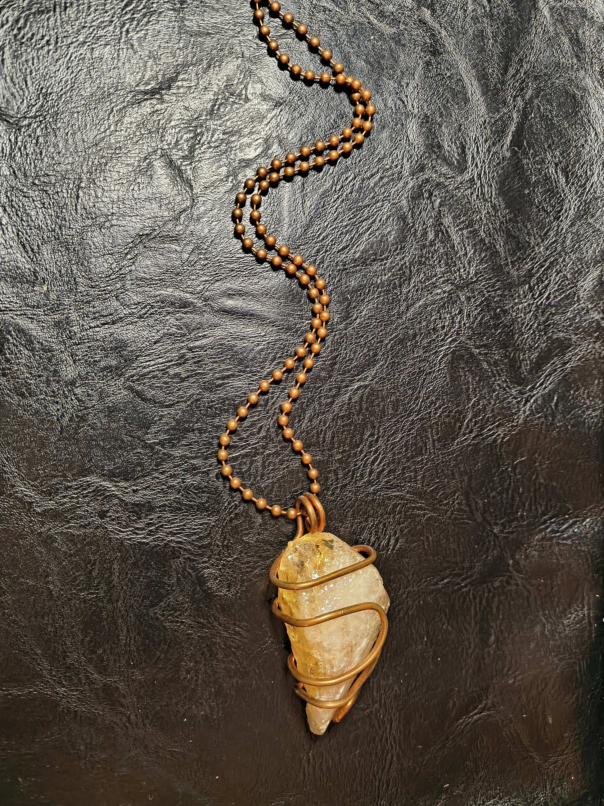 Citrine Cluster Necklace