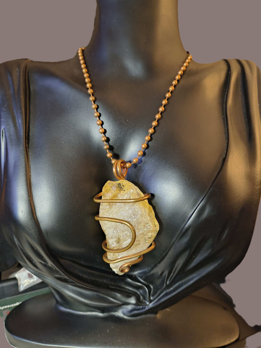 Citrine Cluster Necklace