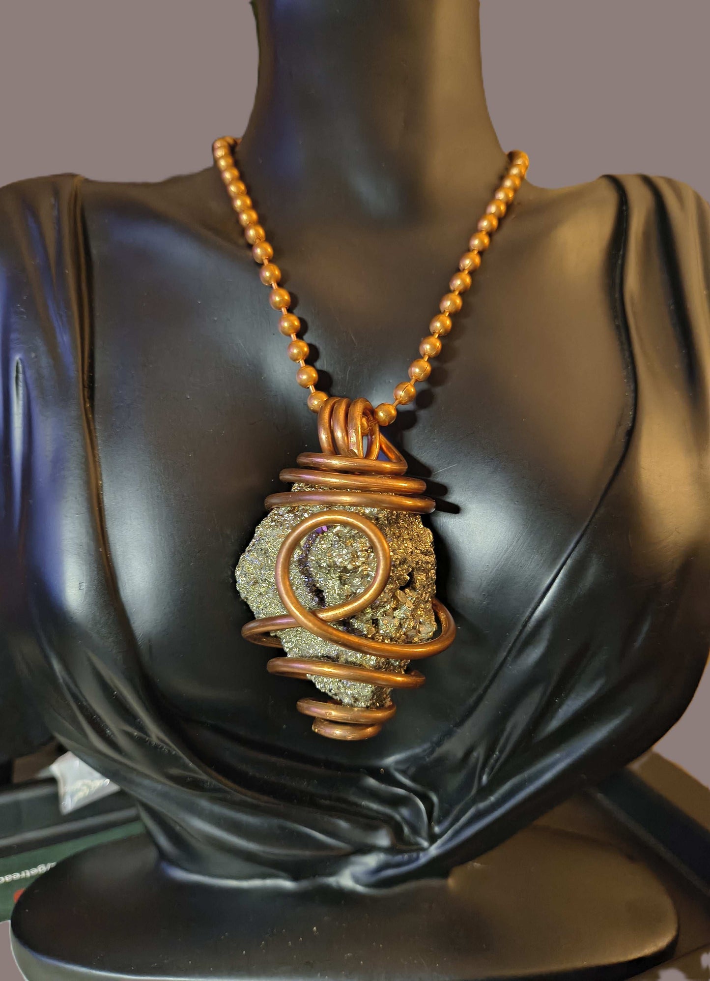 Pyrite Cluster Necklace