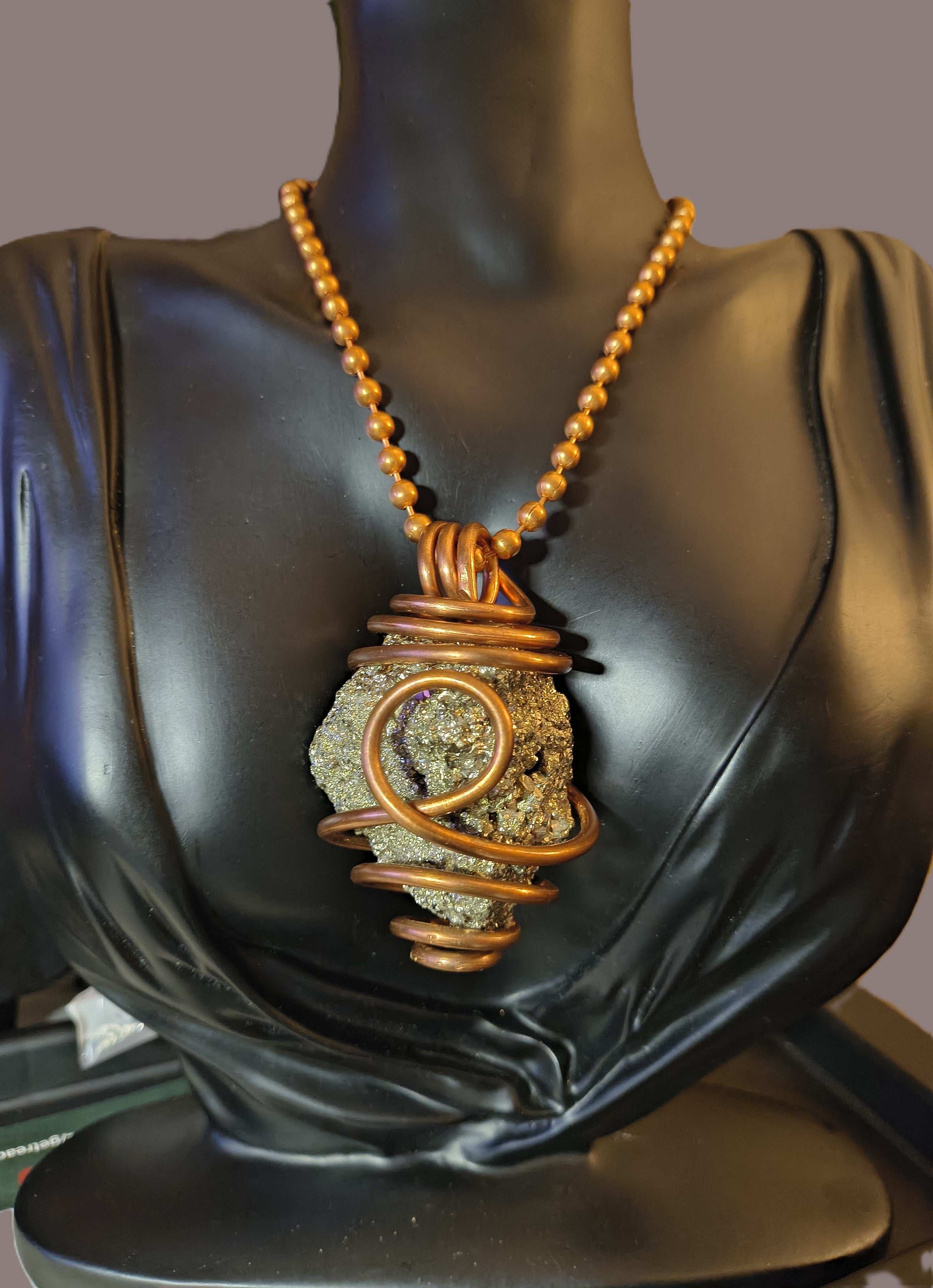 Pyrite Cluster Necklace