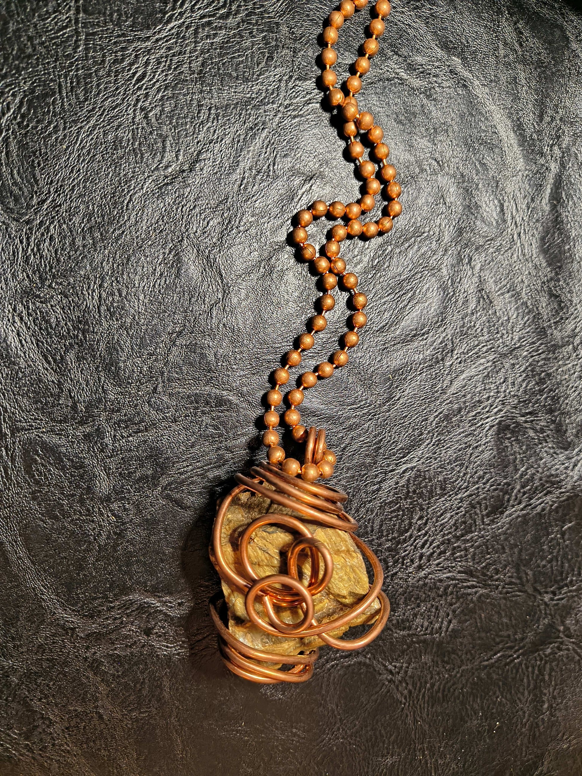 Raw Tigers Eye Necklace