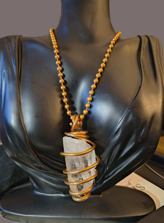 Crystal Quartz Point Necklace