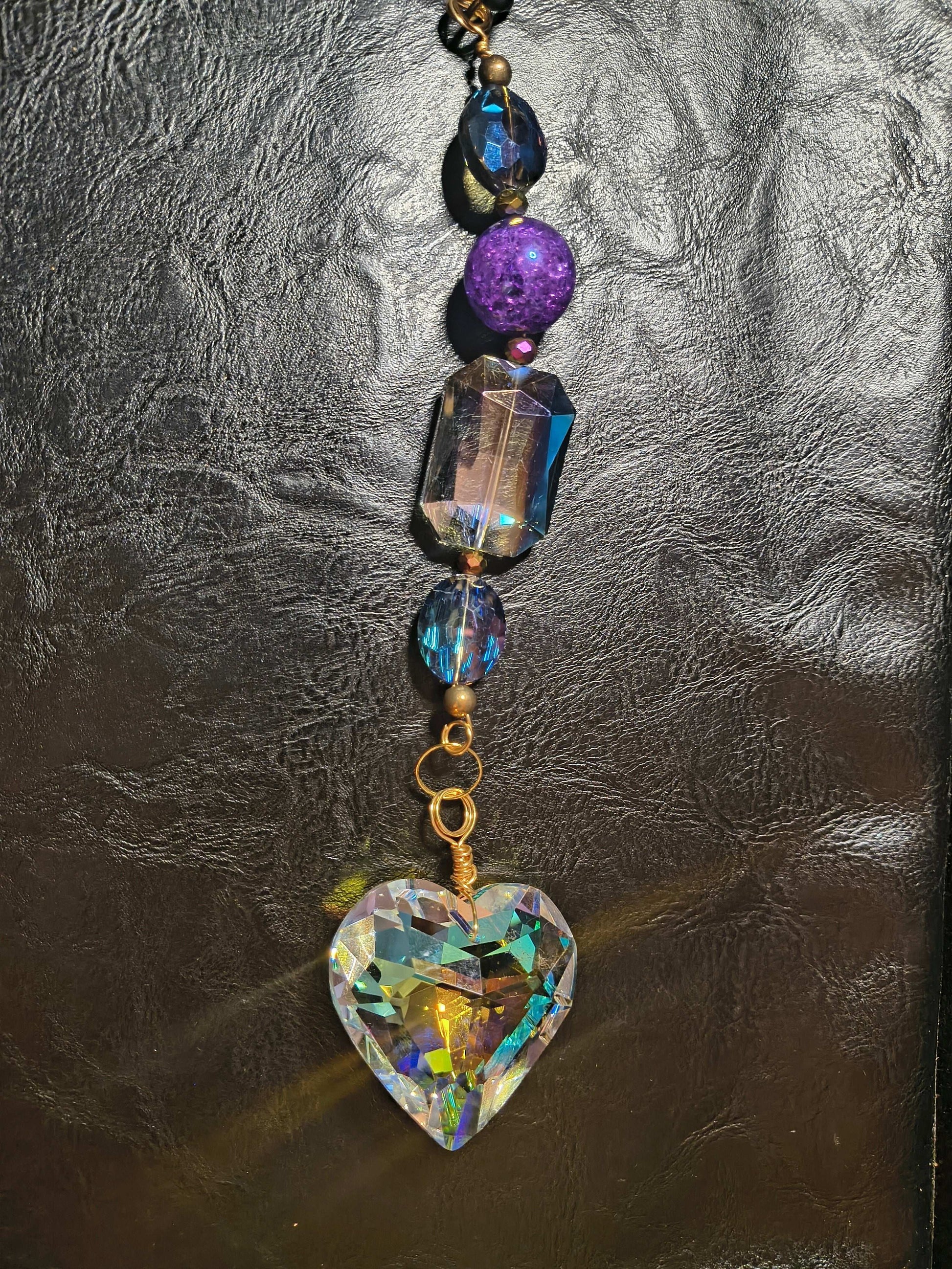Purple Crystal Sun Catcher