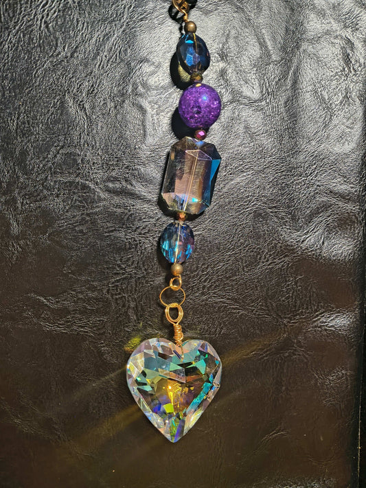 Purple Crystal Sun Catcher