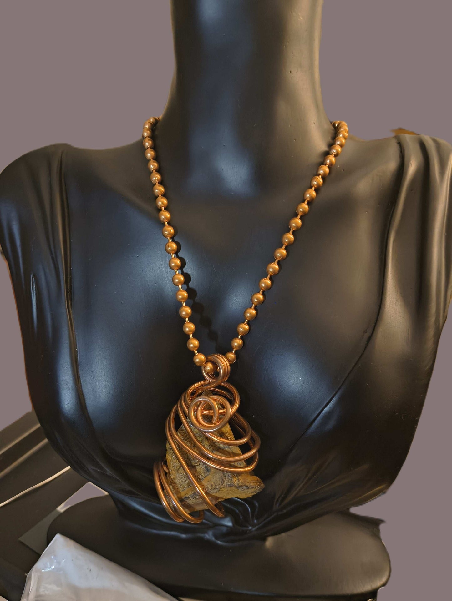 Raw Tigers Eye Necklace