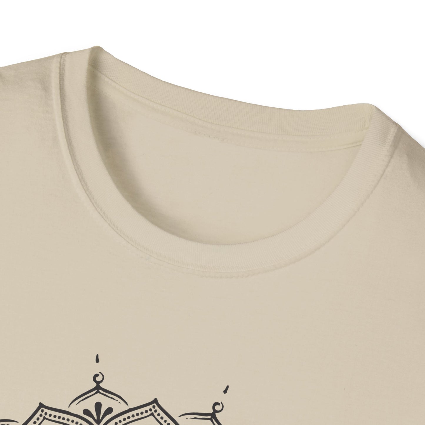 Boho Luxe Unisex Softstyle T-Shirt | Mandala Design, Graphic Tee, Gift for Her, Festival Wear, Everyday Casual