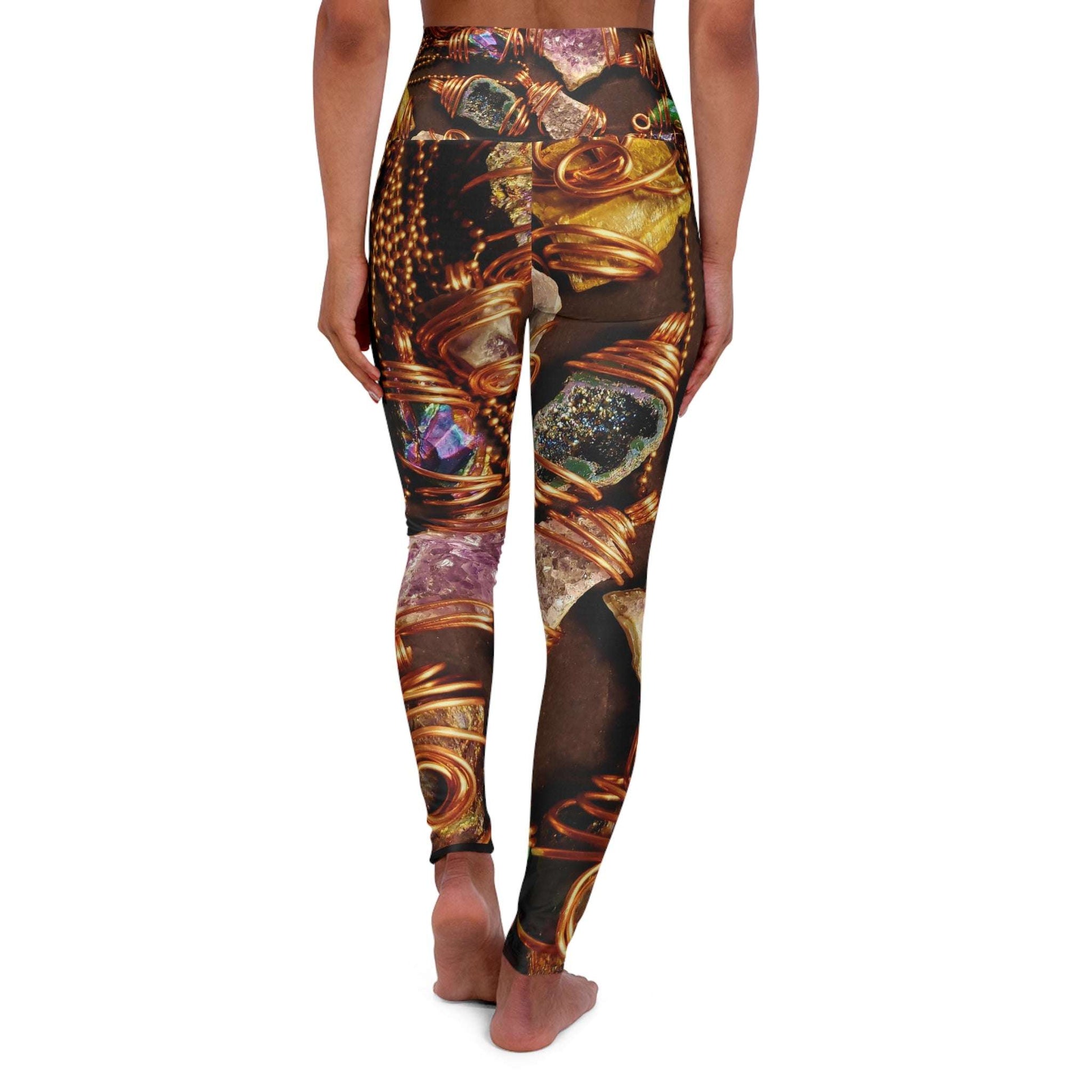 Bohemian High Waisted Yoga Leggings, Fitness Apparel, Comfortable Activewear, Eco-Friendly Exercise Gear, Trendy Workout Leggings, [...]