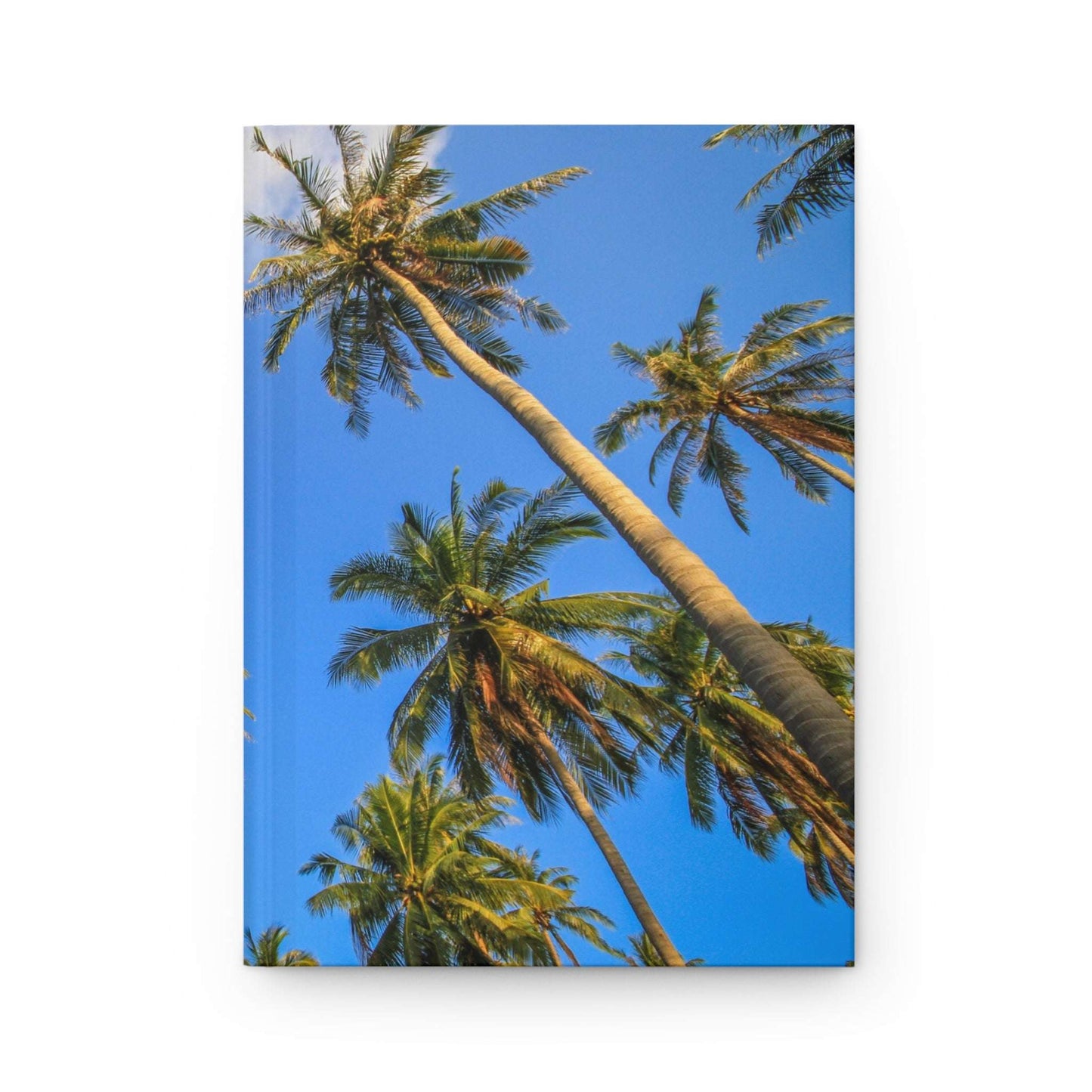 Tropical Paradise Hardcover Journal - Matte Finish with Palm Trees Design