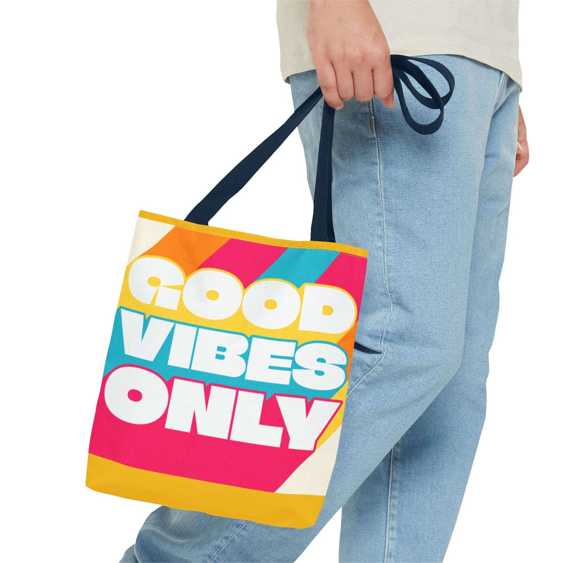 Good Vibes Only Tote Bag - Colorful Everyday Carry
