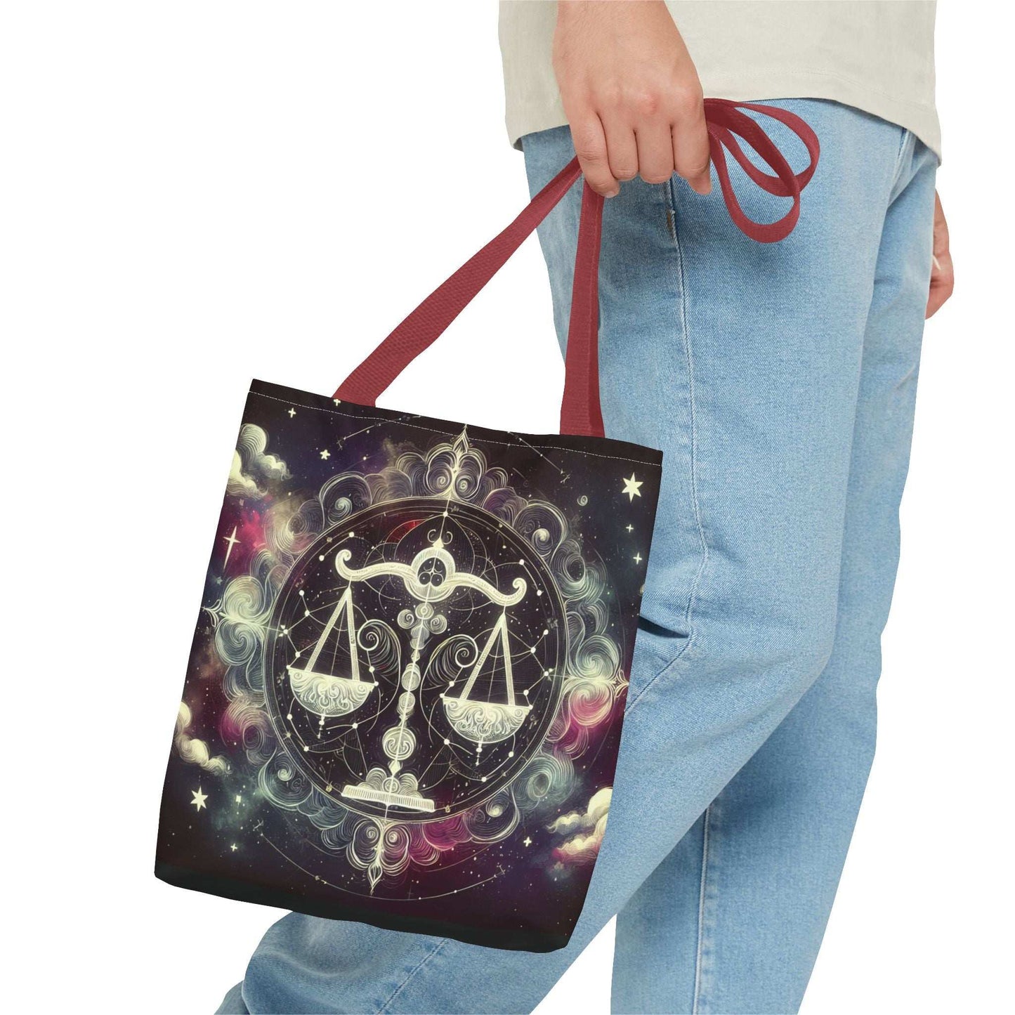 Celestial Libra Tote Bag - Astrology Inspired Sustainable Fashion