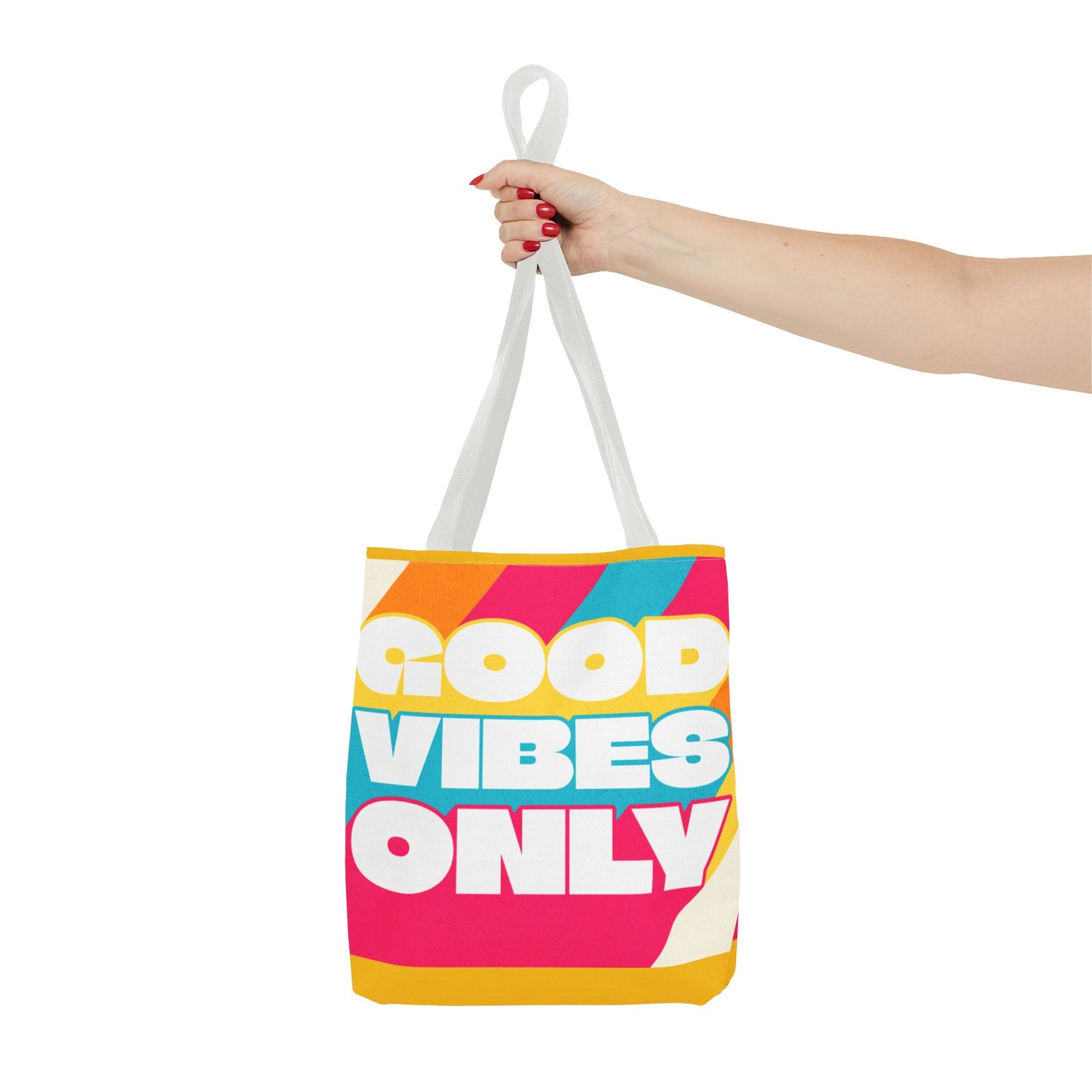 Good Vibes Only Tote Bag - Colorful Everyday Carry
