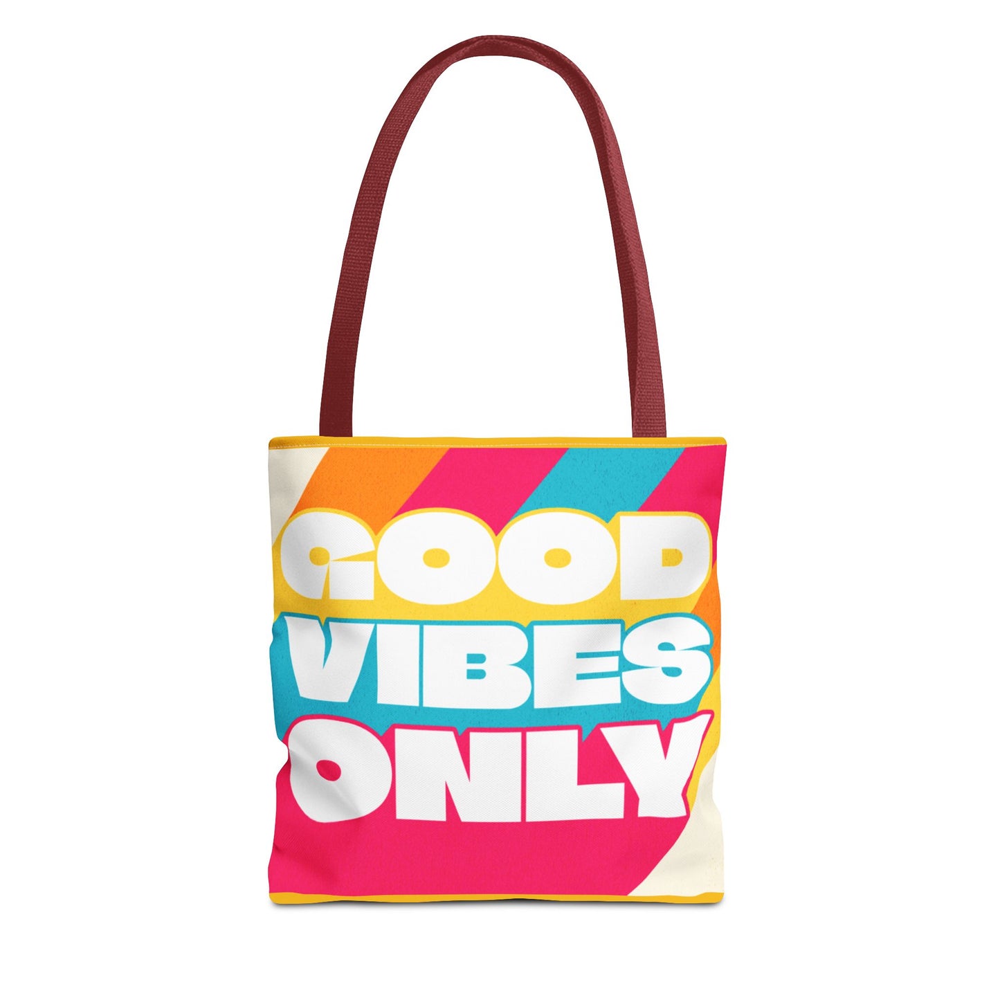 Good Vibes Only Tote Bag - Colorful Everyday Carry