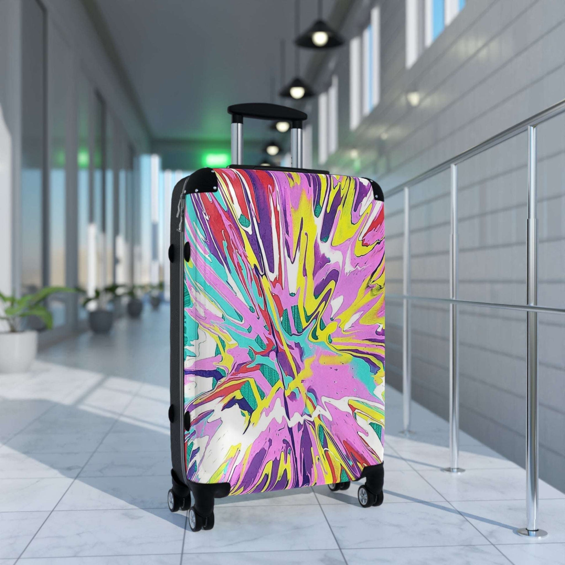 Colorful Travel Suitcase with Abstract Design, Perfect for Travelers and Adventurers, Stylish Luggage for Vacations, Holidays, and [...]