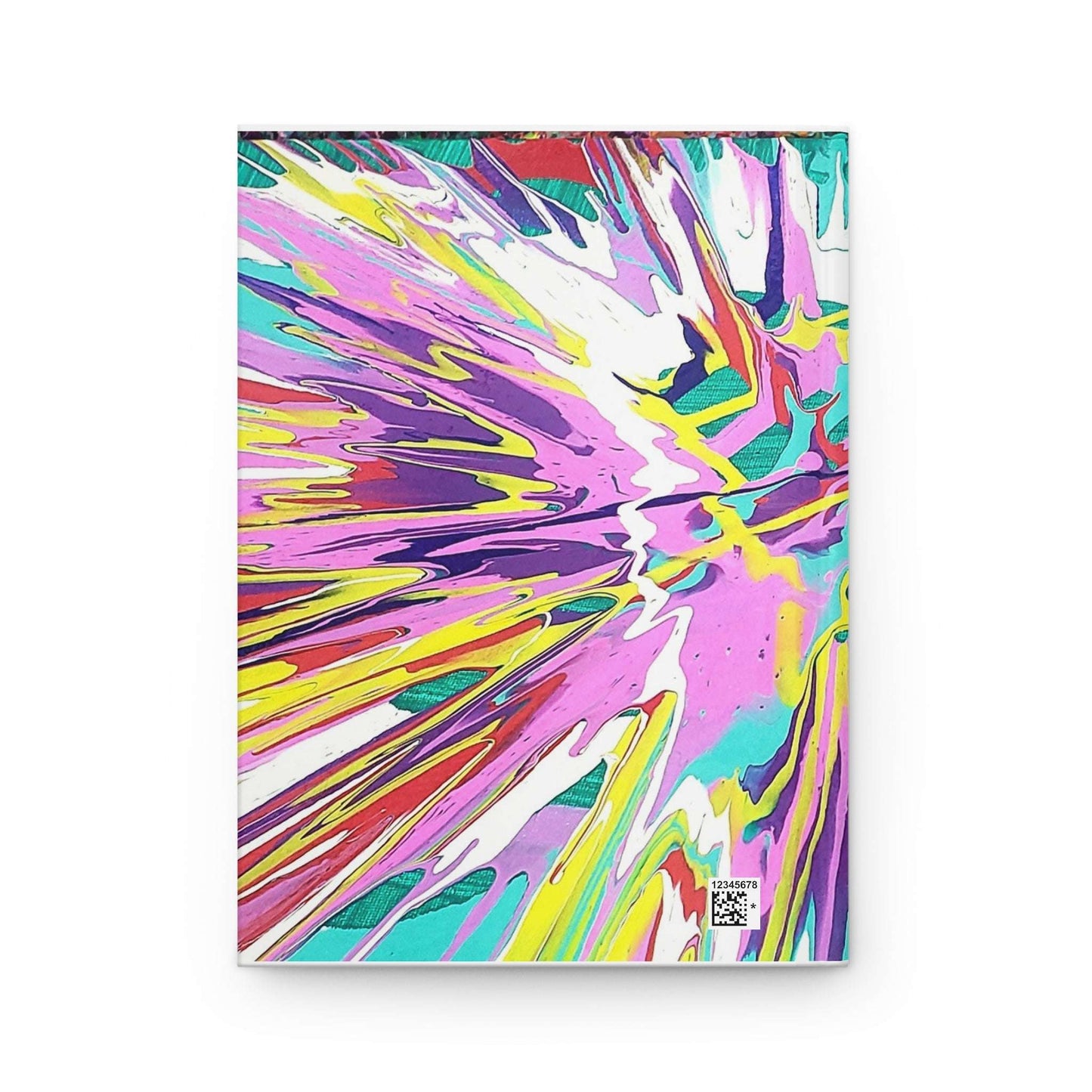Vibrant Abstract Hardcover Journal - Colorful Design for Creative Minds