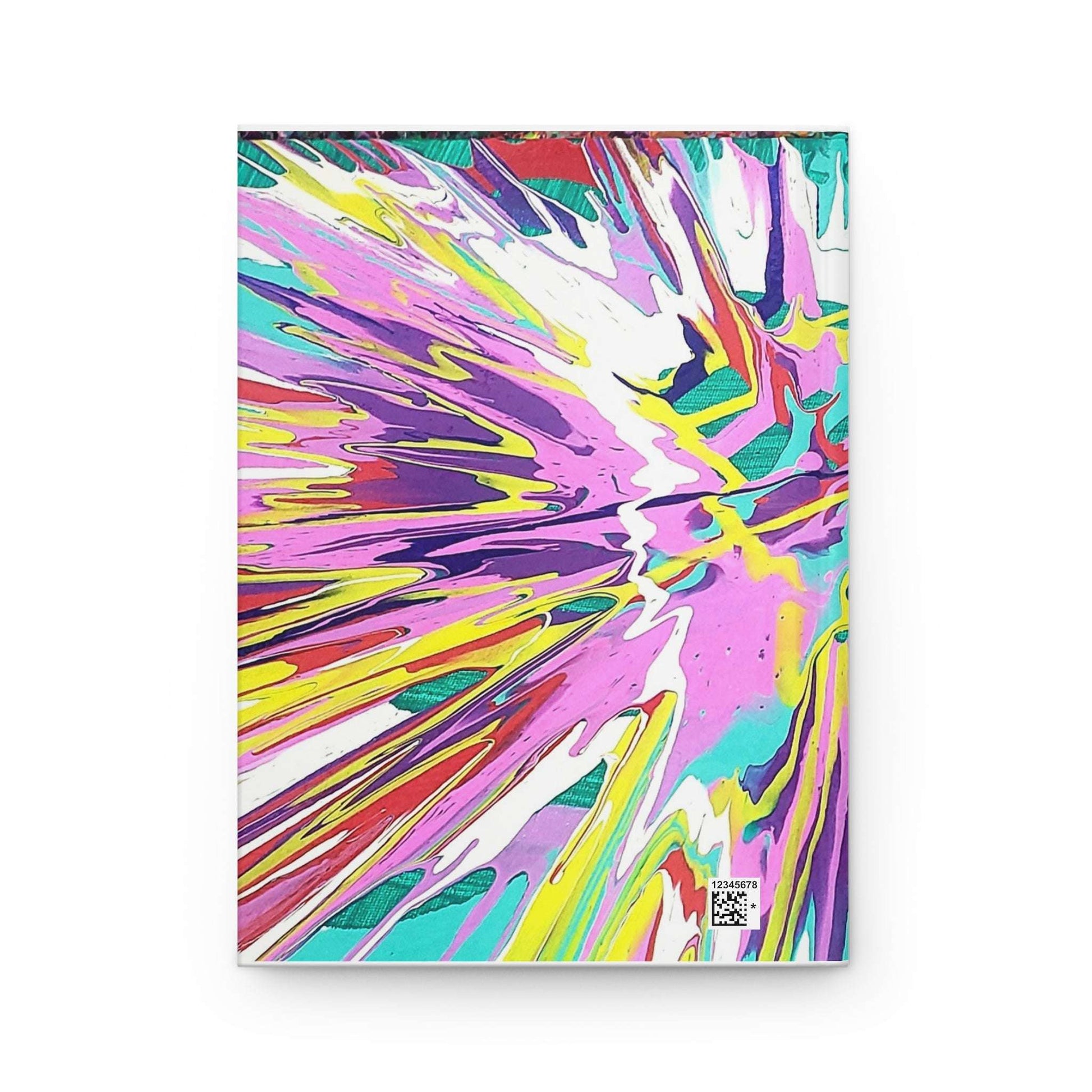 Vibrant Abstract Hardcover Journal - Colorful Design for Creative Minds