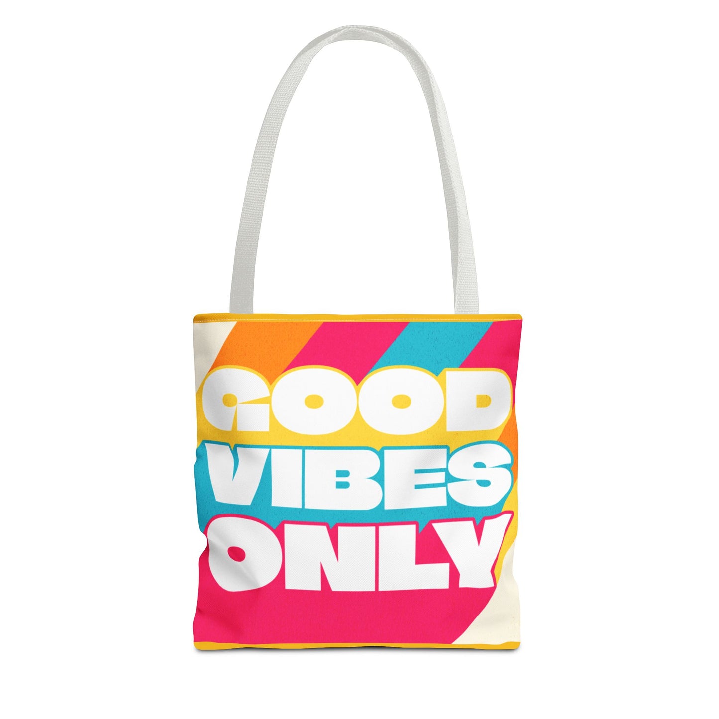 Good Vibes Only Tote Bag - Colorful Everyday Carry
