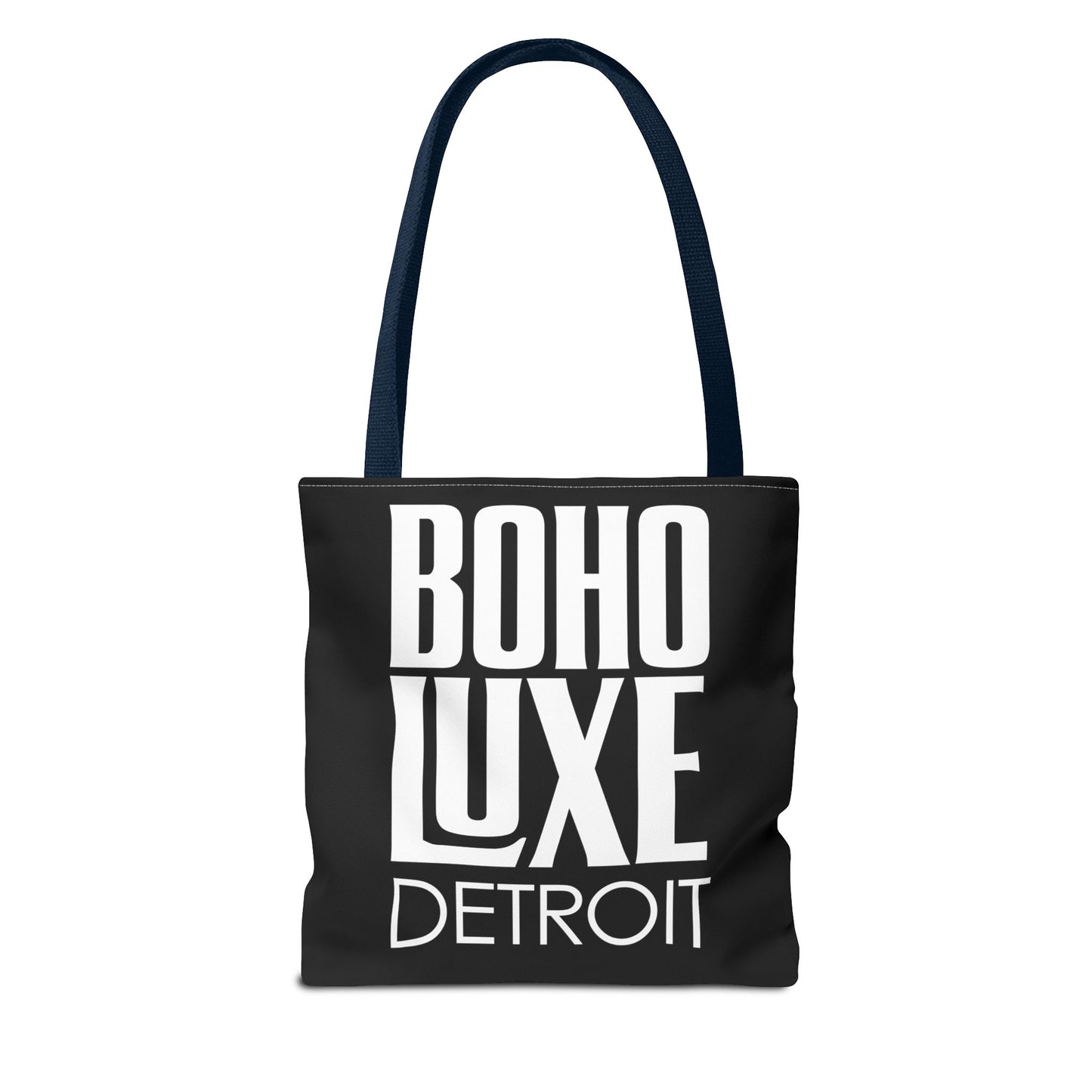 Boho Luxe Tote Bag, Chic Black Tote, Stylish Carry-All, Detroit Fashion Bag, Bohemian Style Handbag, Eco-Friendly Shopping Bag
