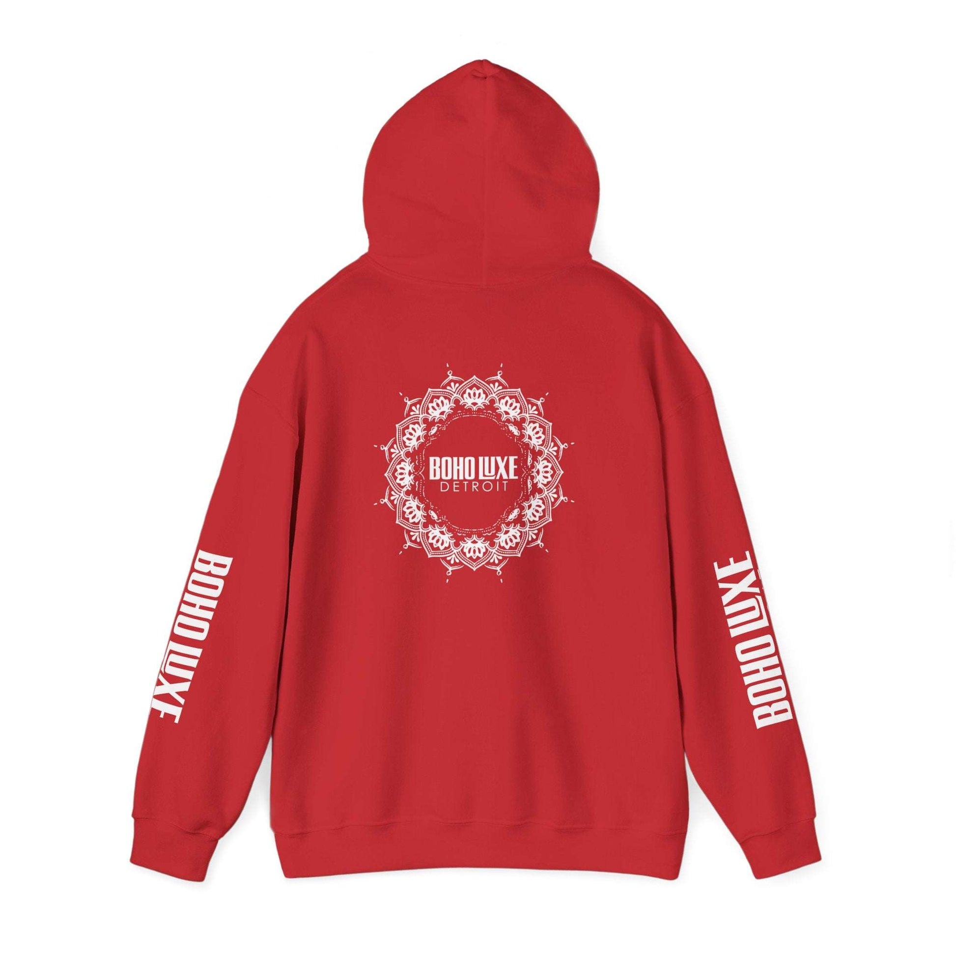 Boho Luxe Detroit Hoodie, Unisex Sweatshirt for Cozy Vibes, Trendy Streetwear Gift, Perfect for Casual Outings & Holidays