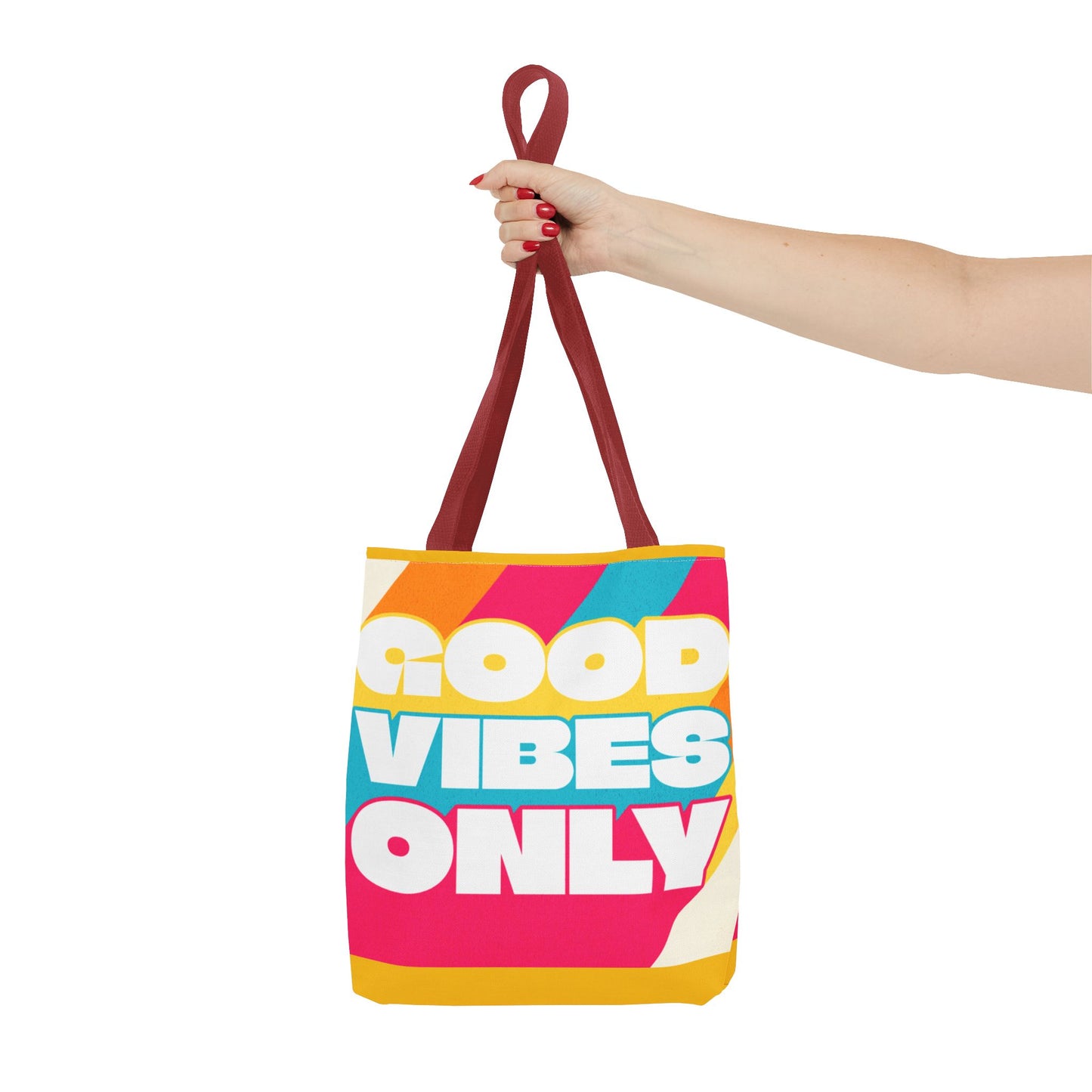 Good Vibes Only Tote Bag - Colorful Everyday Carry