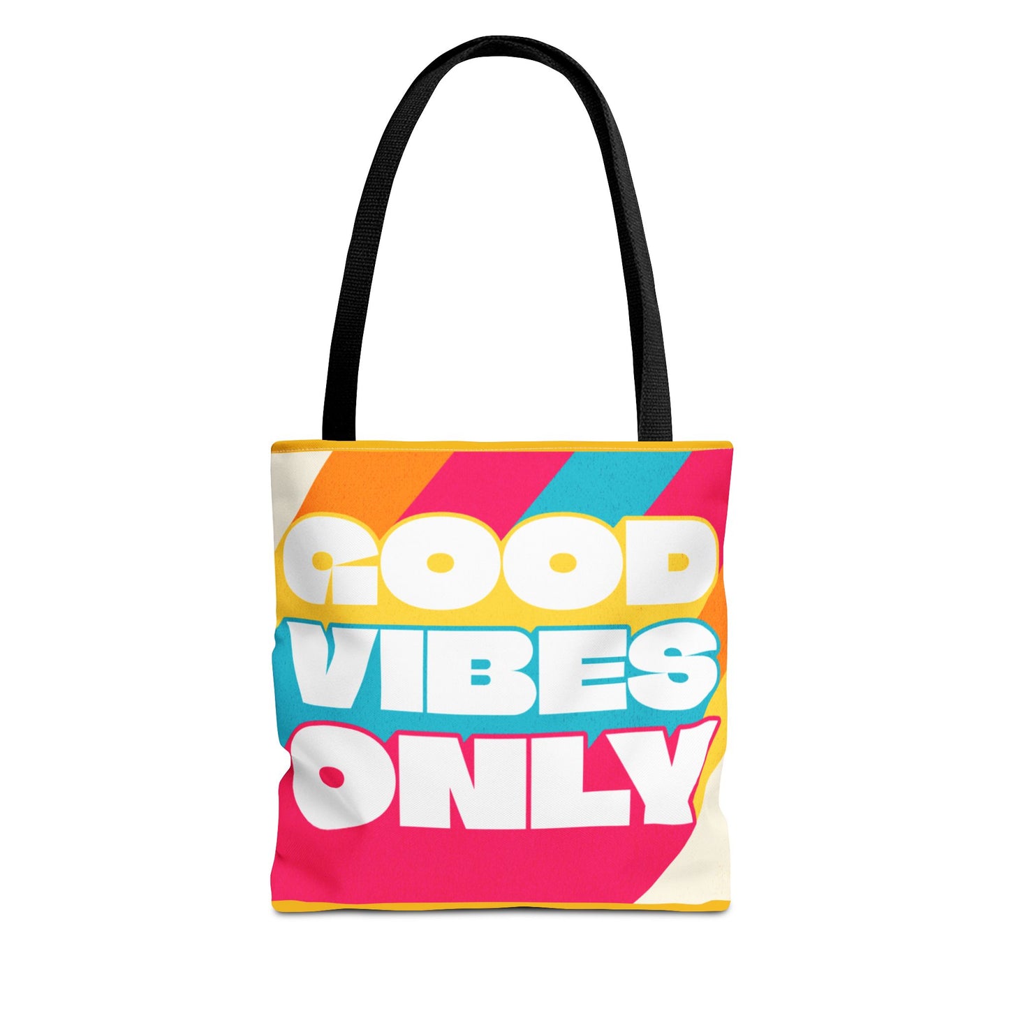 Good Vibes Only Tote Bag - Colorful Everyday Carry