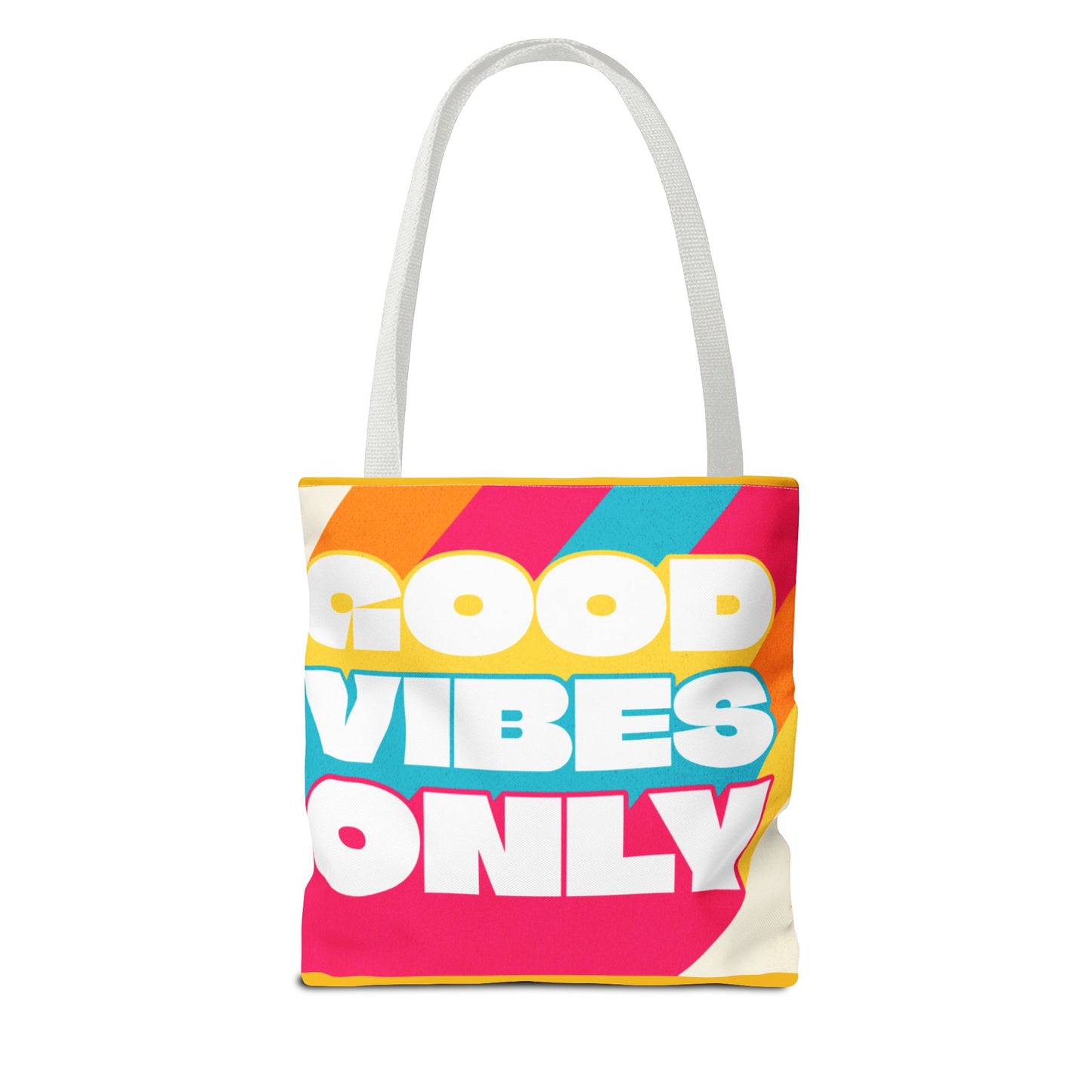 Good Vibes Only Tote Bag - Colorful Everyday Carry