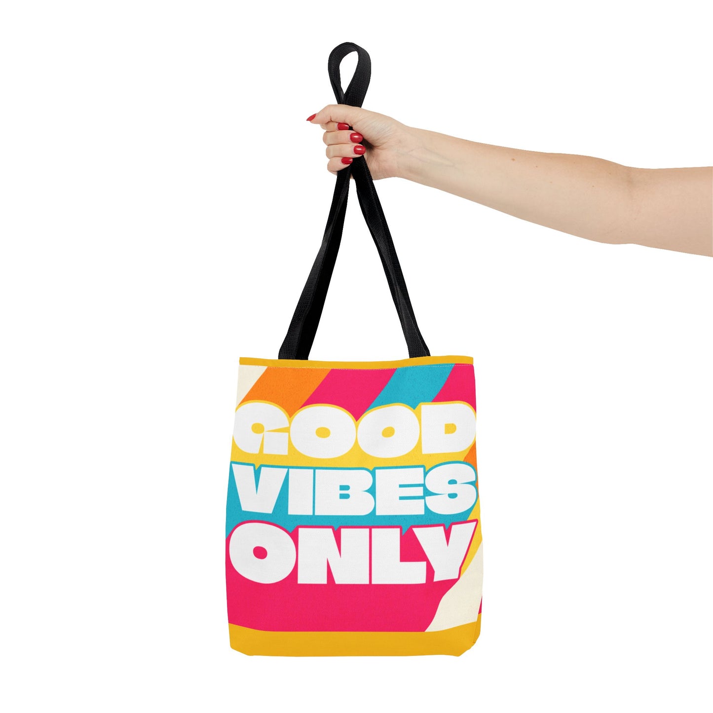 Good Vibes Only Tote Bag - Colorful Everyday Carry