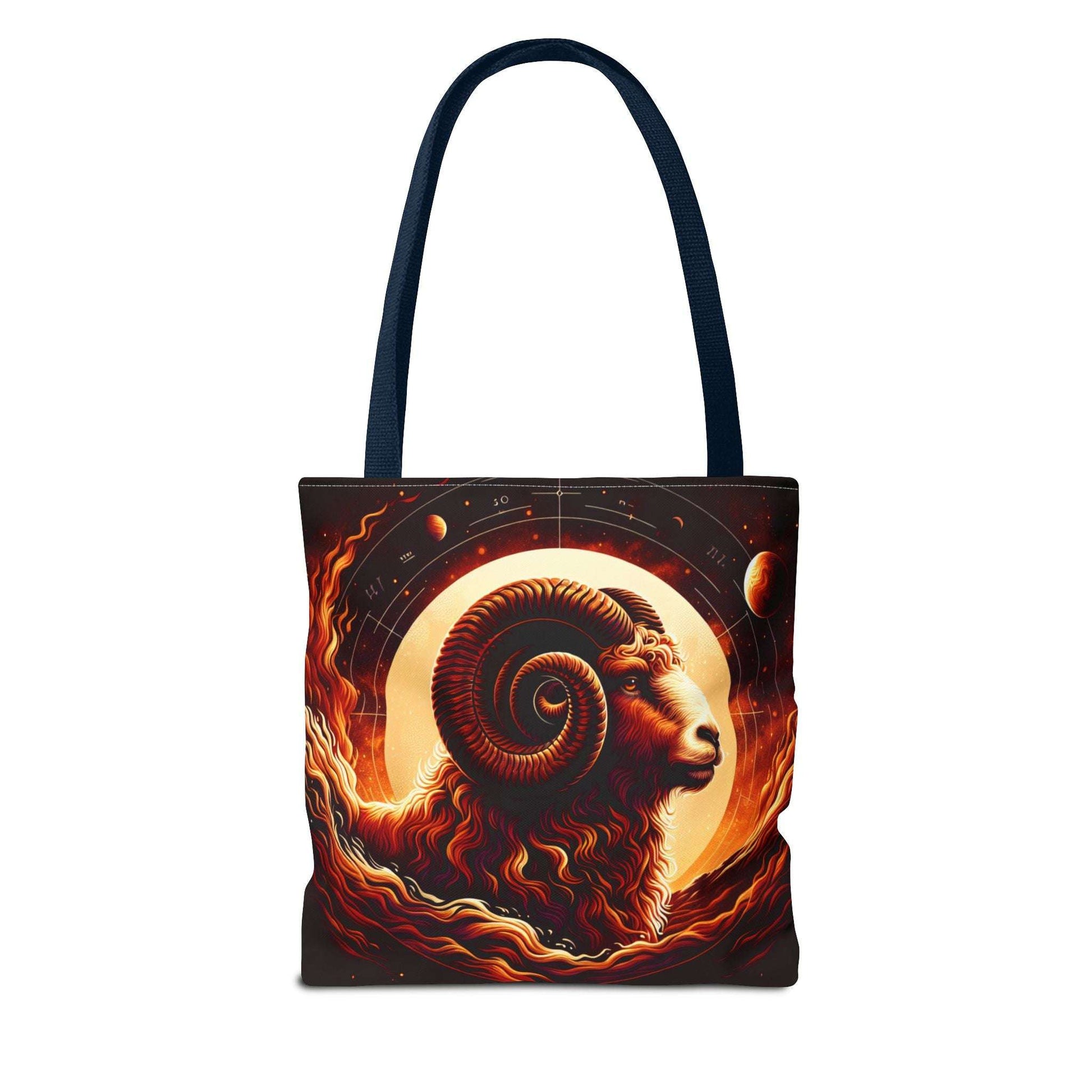 Cosmic Aries Tote Bag - Zodiac Astrology Design for Everyday Use