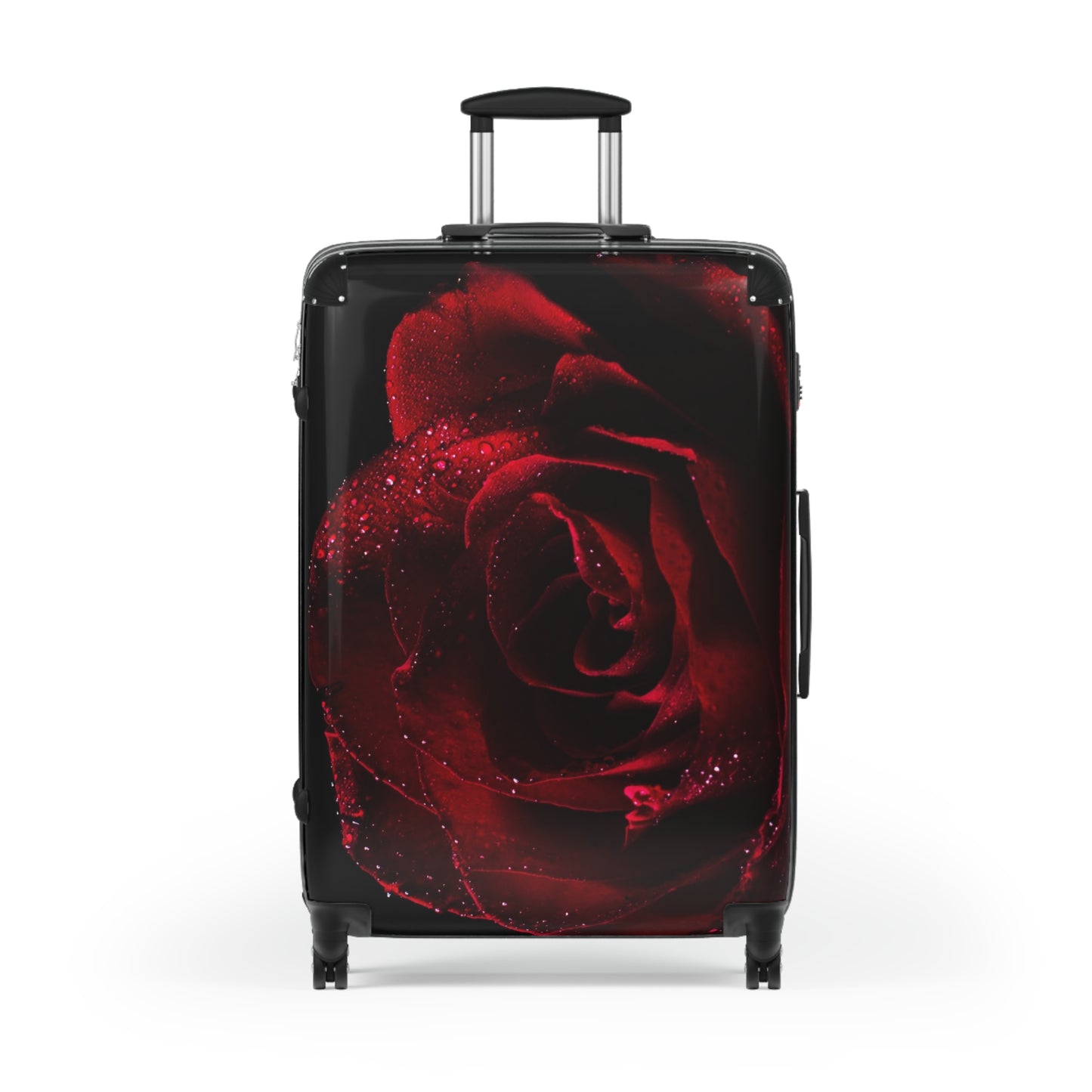 Rose-Design Suitcase for Stylish Travelers | Floral Luggage, Perfect for Vacations, Gifts, Roses, Travel Accessories