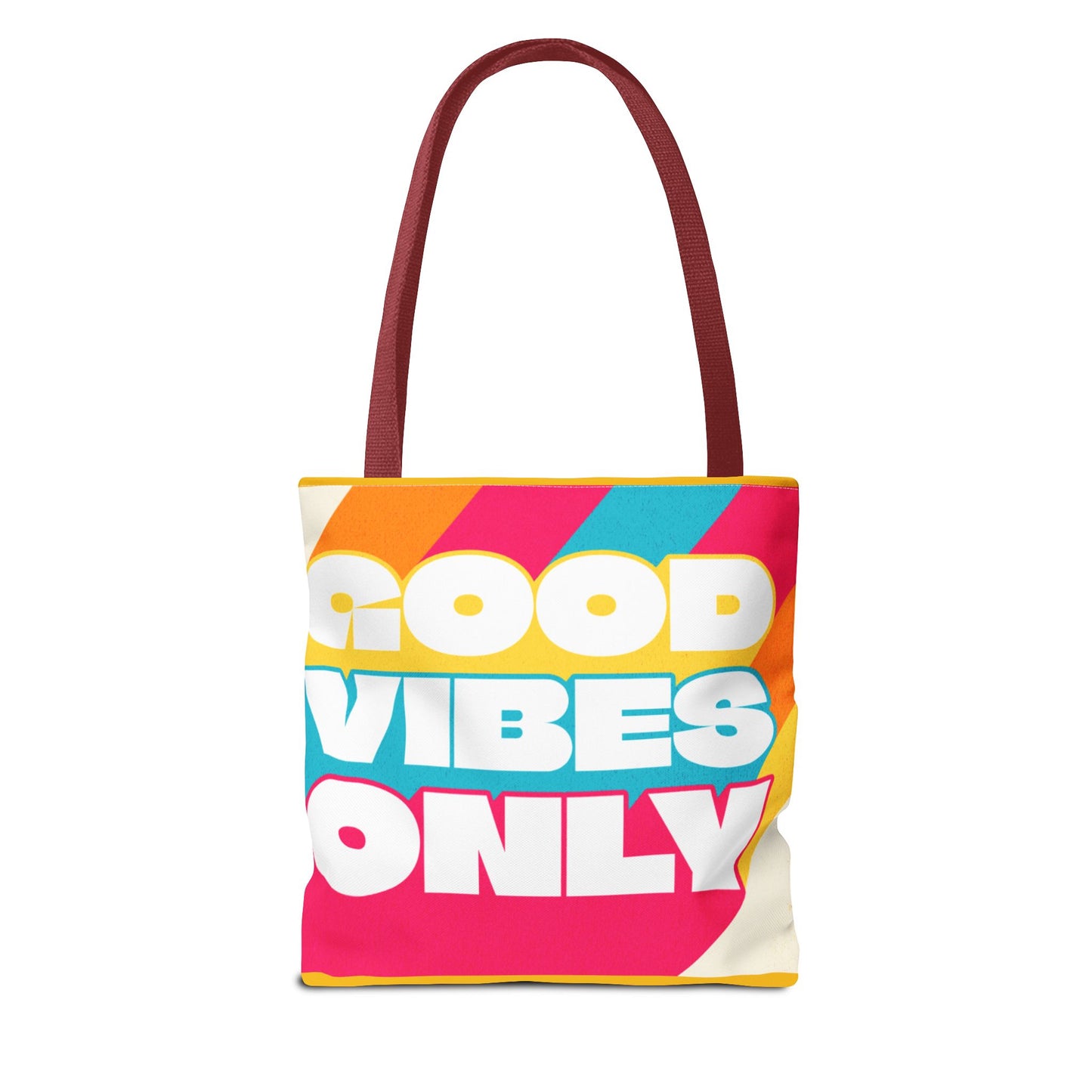 Good Vibes Only Tote Bag - Colorful Everyday Carry